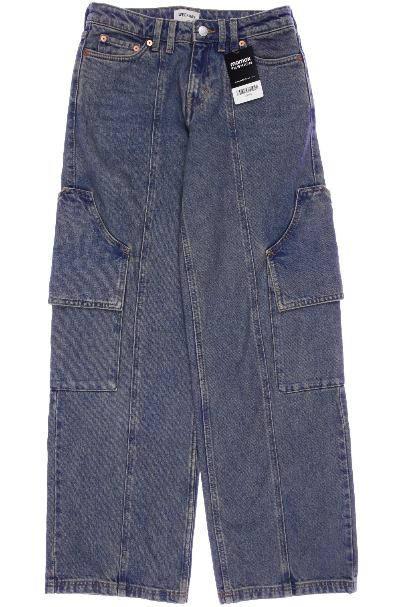 

Weekday Damen Jeans, blau, Gr. 25
