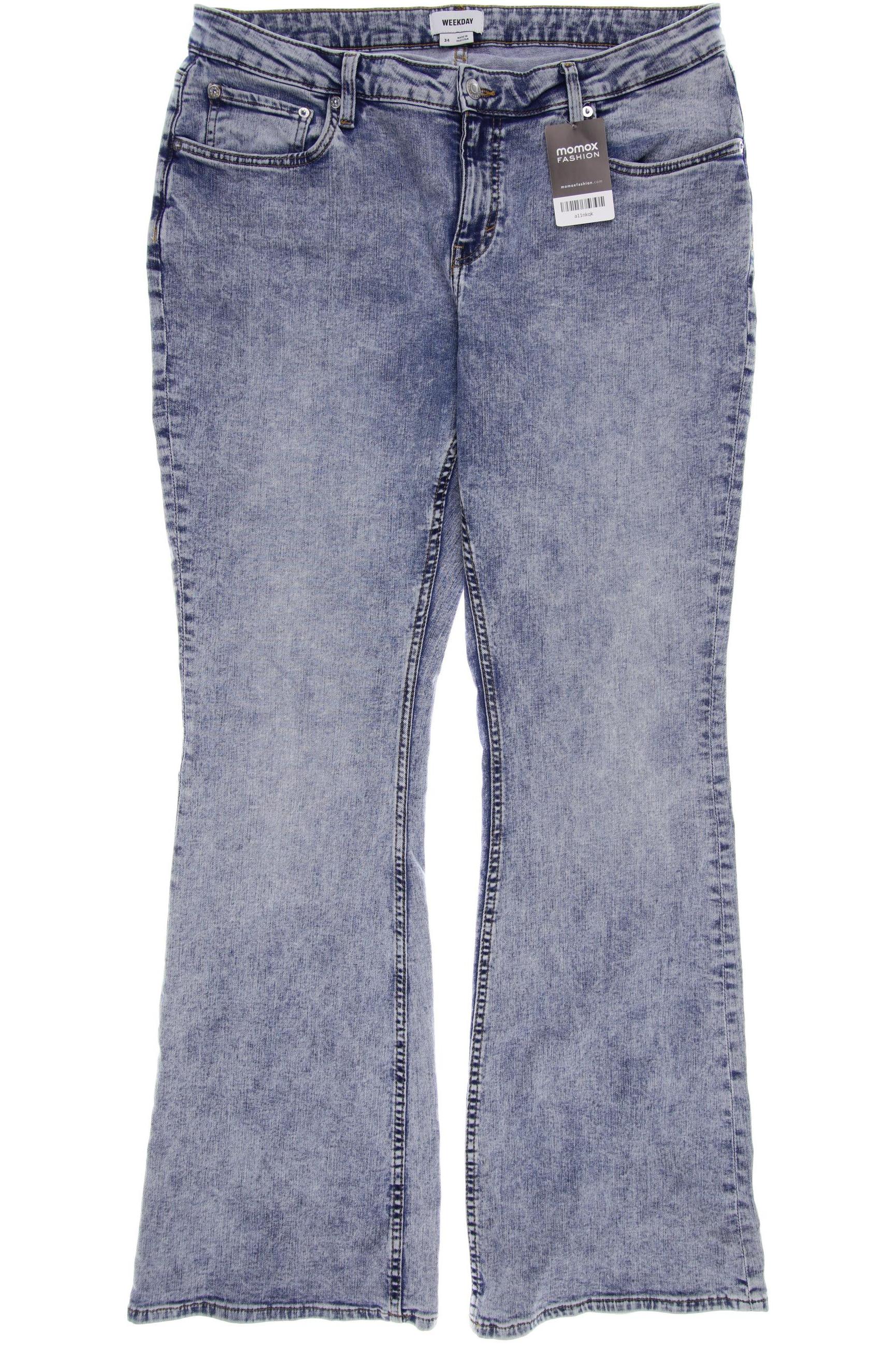 

Weekday Damen Jeans, blau, Gr. 34