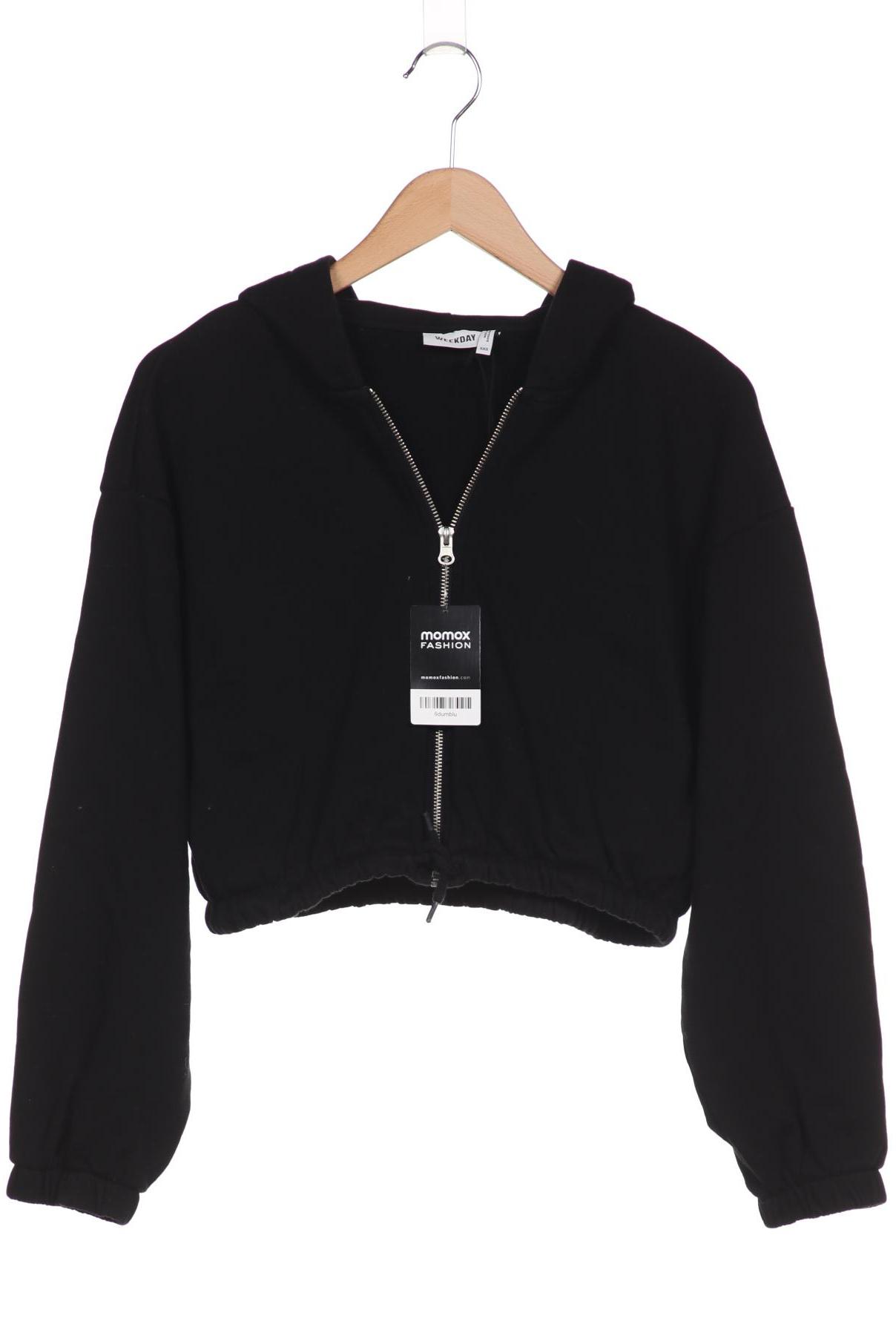 

Weekday Damen Kapuzenpullover, schwarz