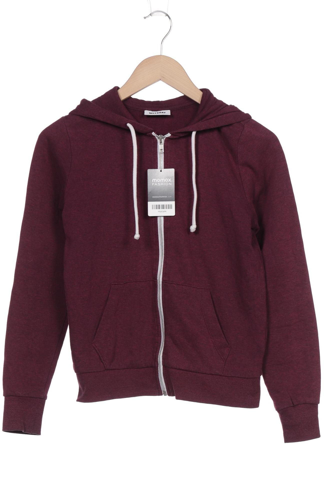 

Weekday Damen Kapuzenpullover, bordeaux, Gr. 36
