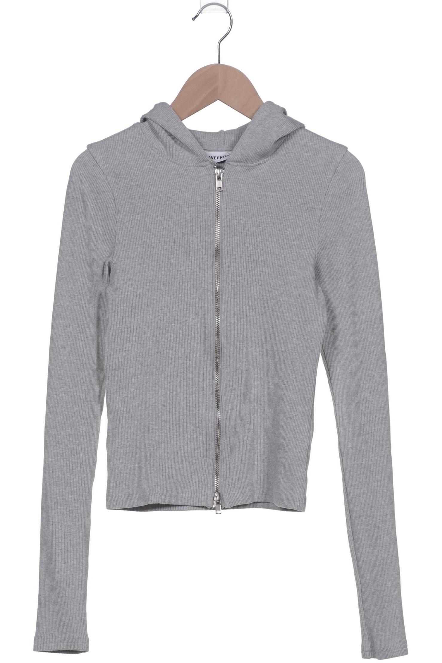 

Weekday Damen Kapuzenpullover, grau, Gr. 34