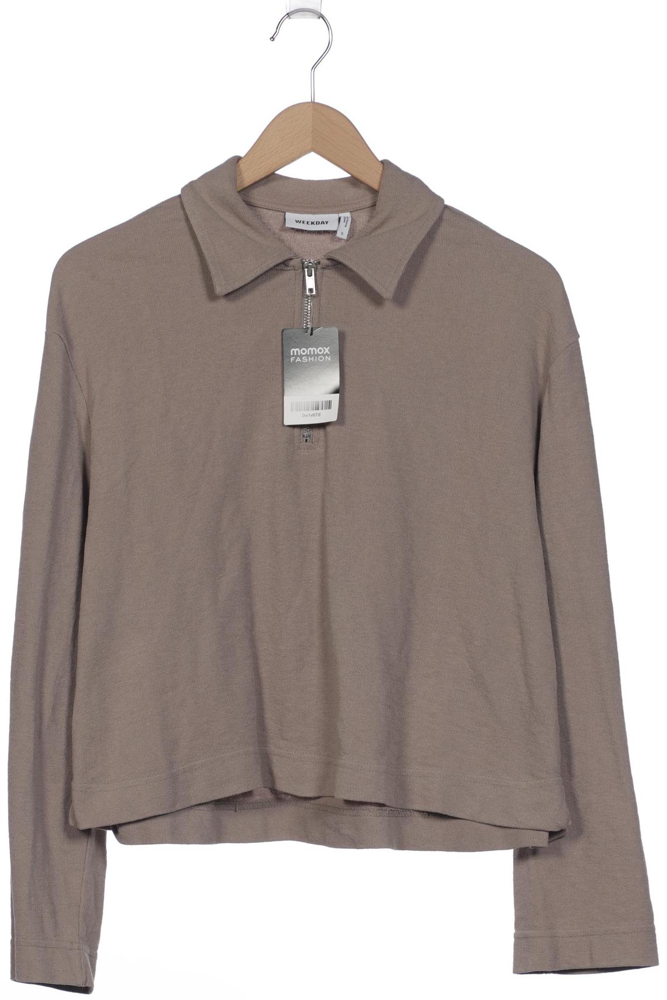 

Weekday Damen Langarmshirt, braun, Gr. 36
