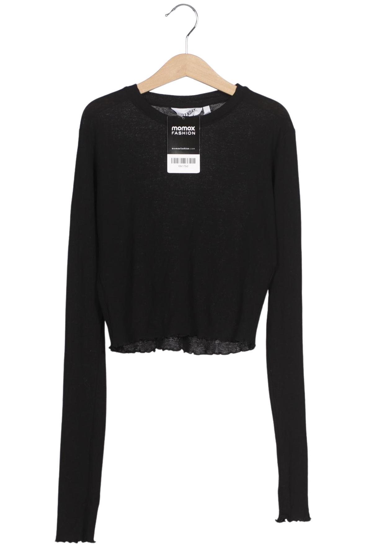 

Weekday Damen Langarmshirt, schwarz, Gr. 34