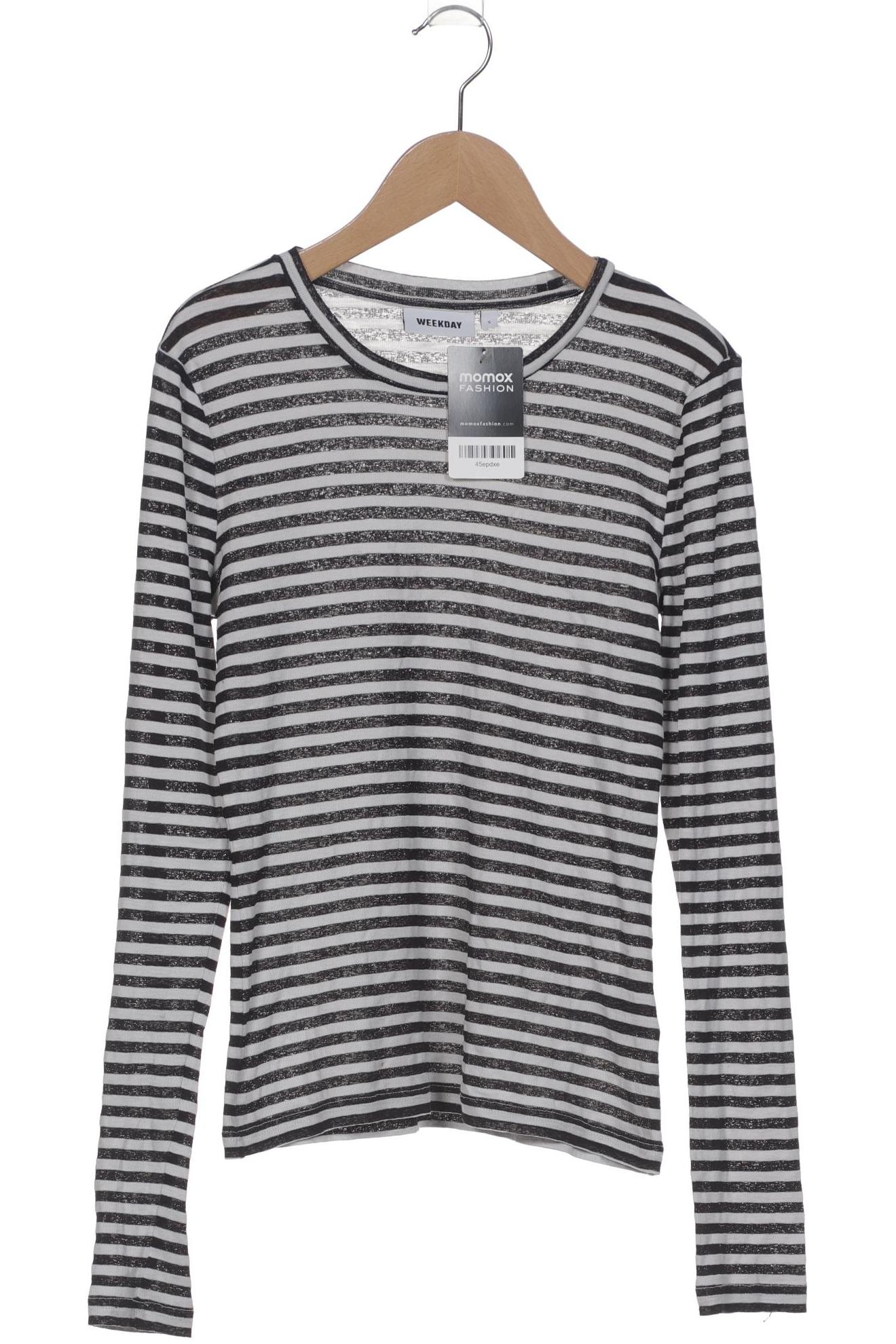 

Weekday Damen Langarmshirt, marineblau, Gr. 36
