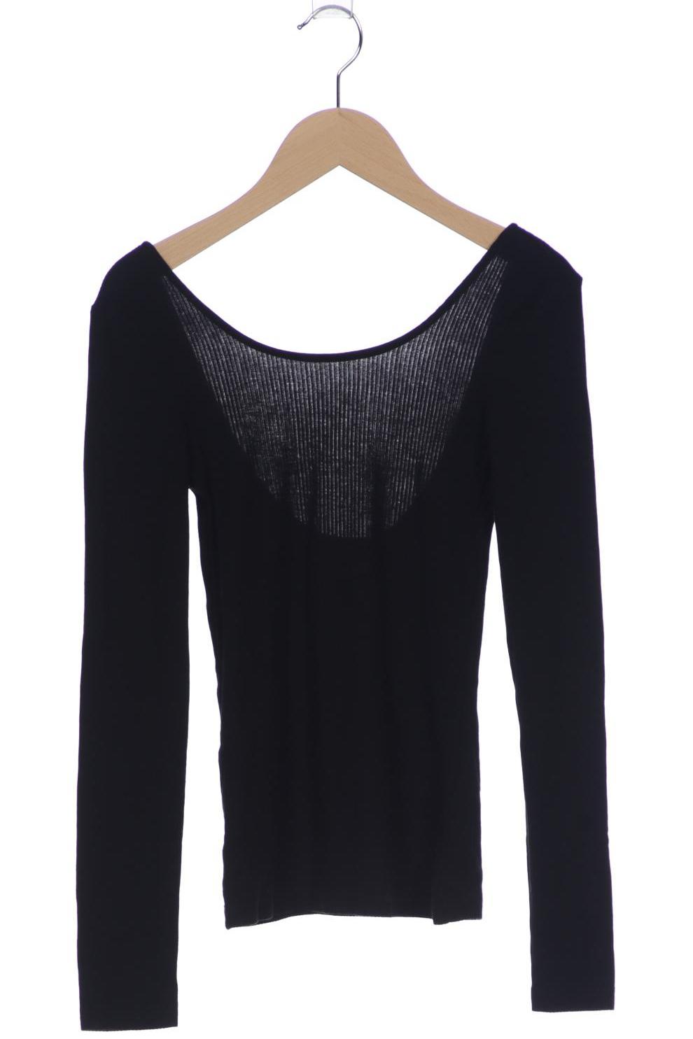 

Weekday Damen Langarmshirt, schwarz, Gr. 34