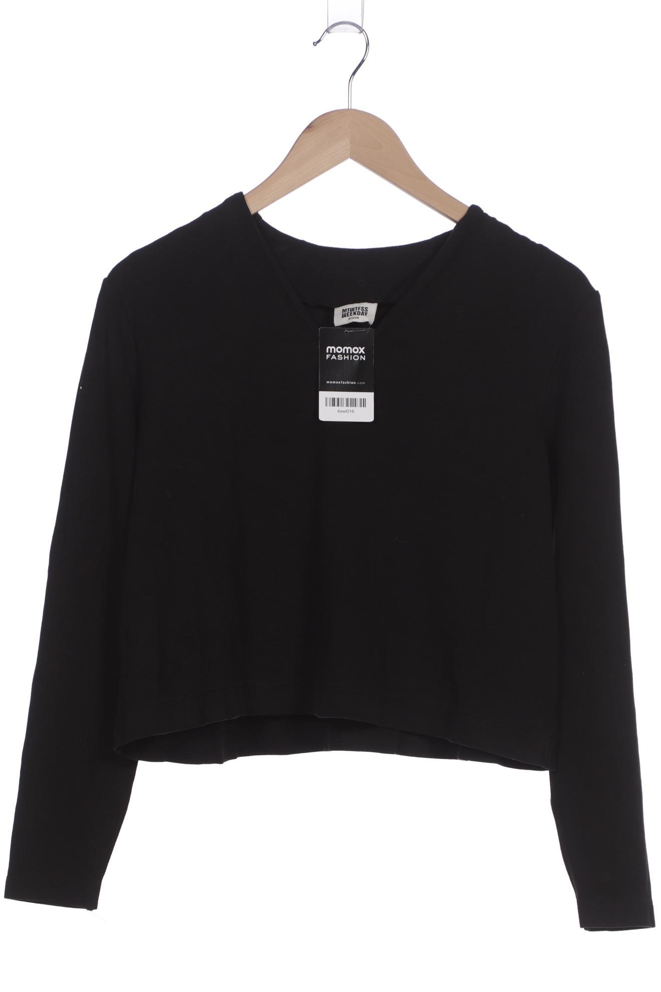 

Weekday Damen Langarmshirt, schwarz, Gr. 38