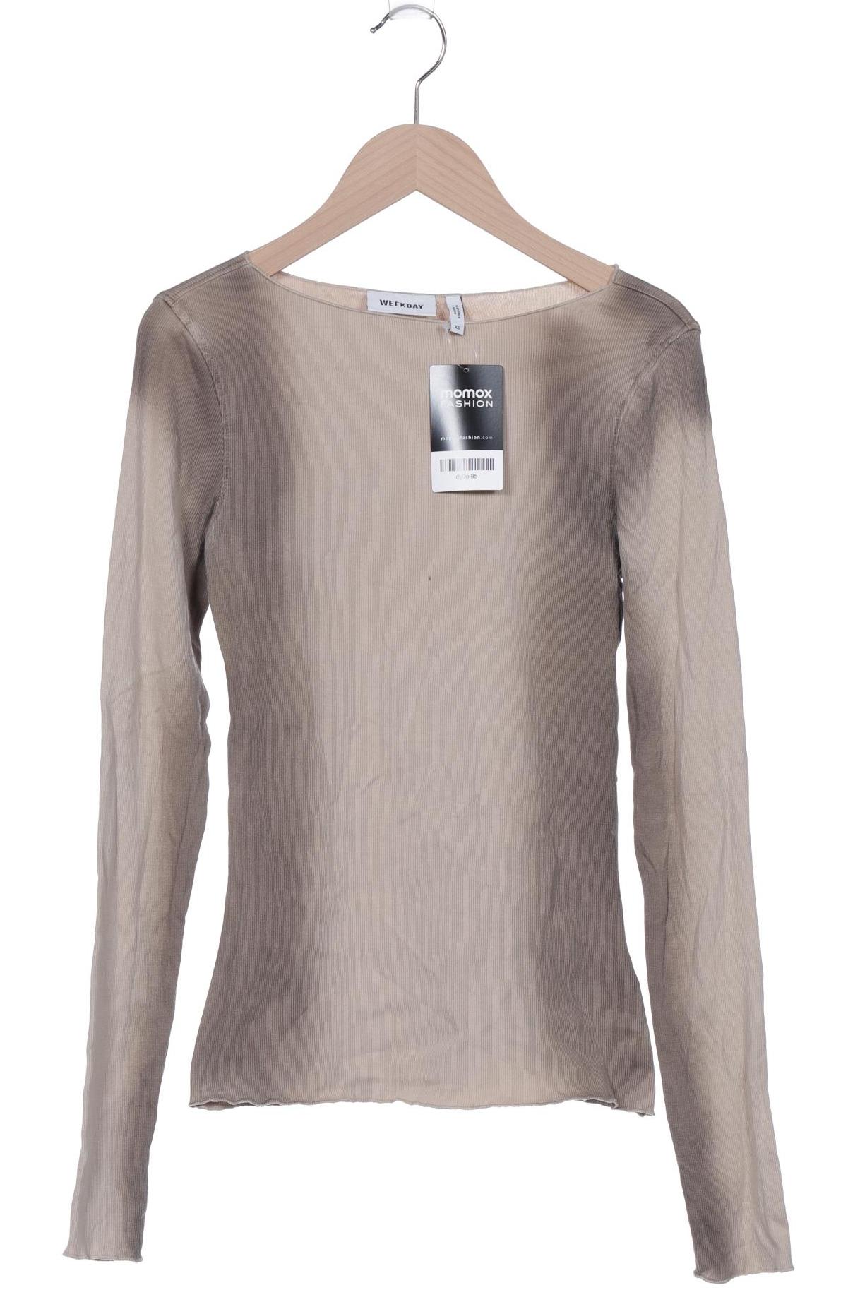 

Weekday Damen Langarmshirt, braun, Gr. 34