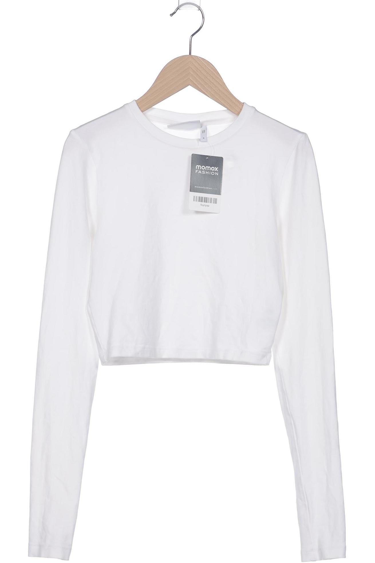 

Weekday Damen Langarmshirt, weiß, Gr. 36