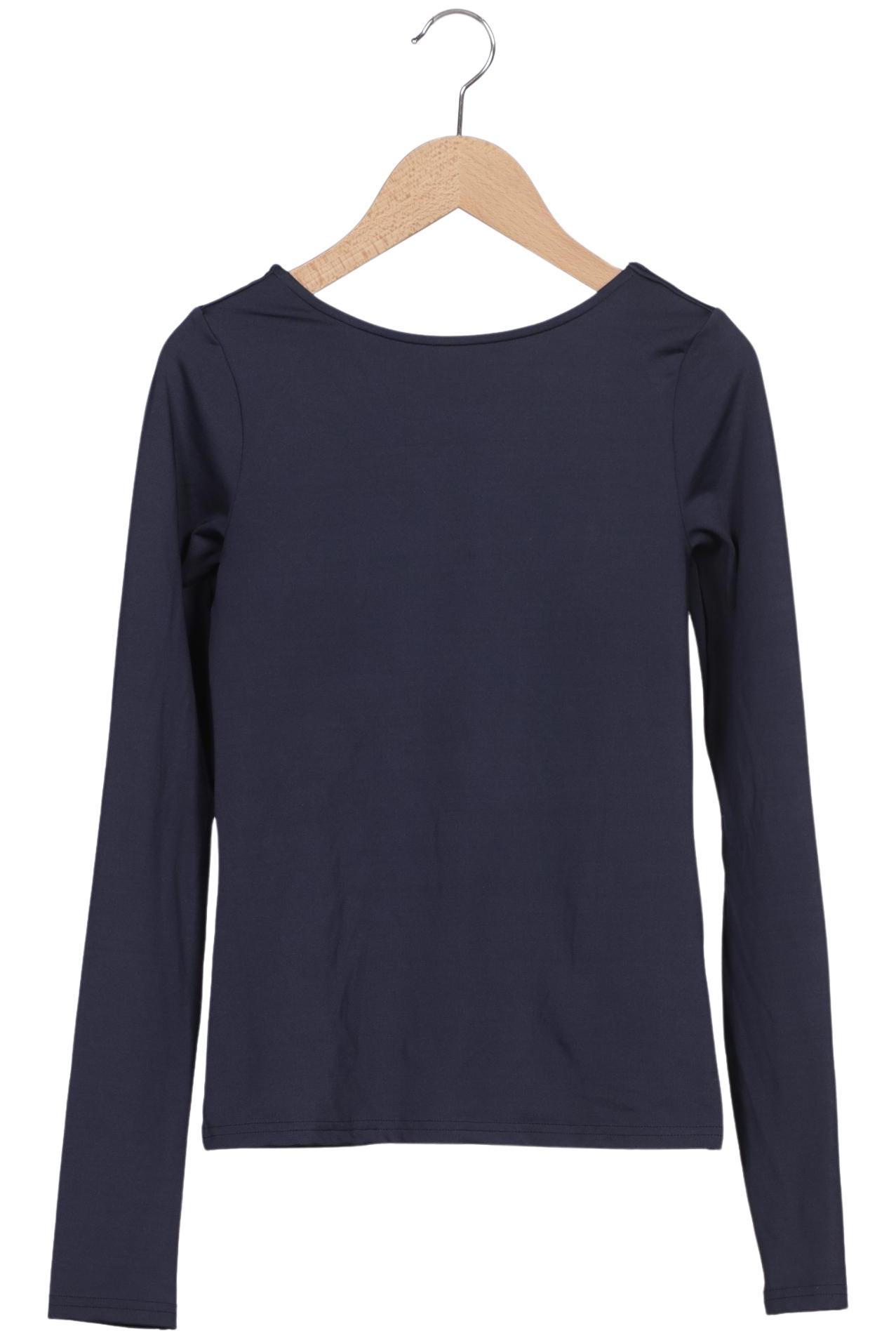 

Weekday Damen Langarmshirt, marineblau, Gr. 36