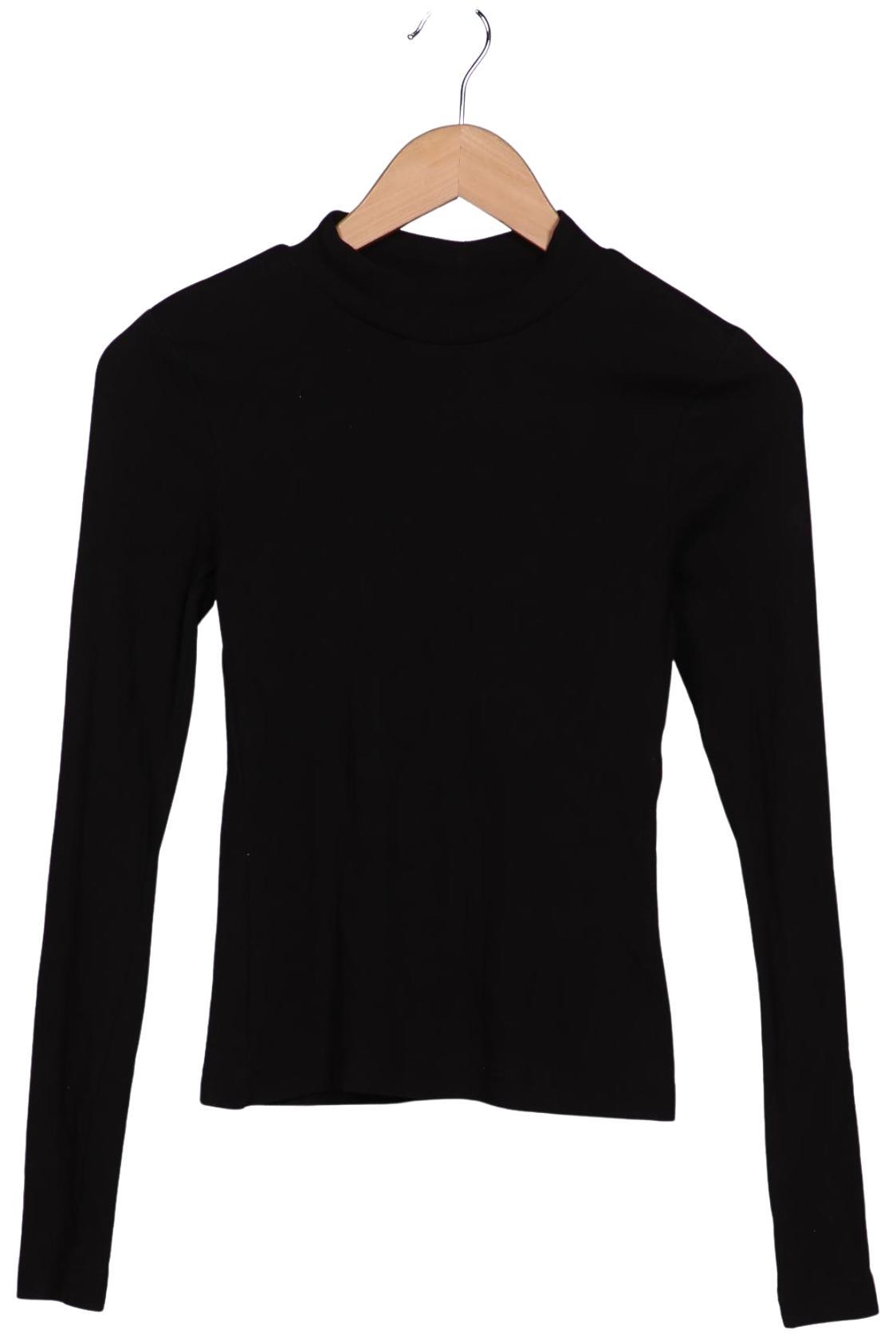 

Weekday Damen Langarmshirt, schwarz, Gr. 36