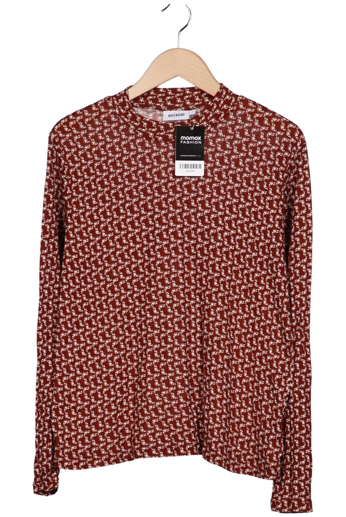 

Weekday Damen Langarmshirt, braun, Gr. 42