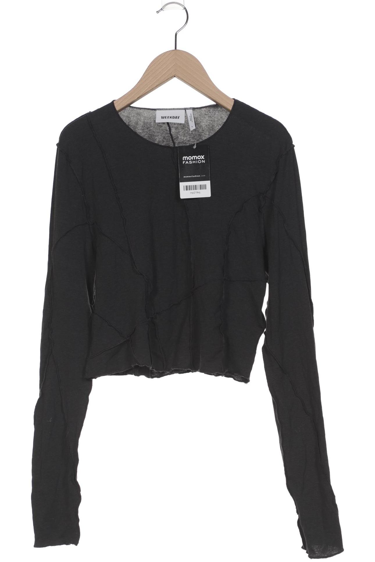 

Weekday Damen Langarmshirt, grau, Gr. 42