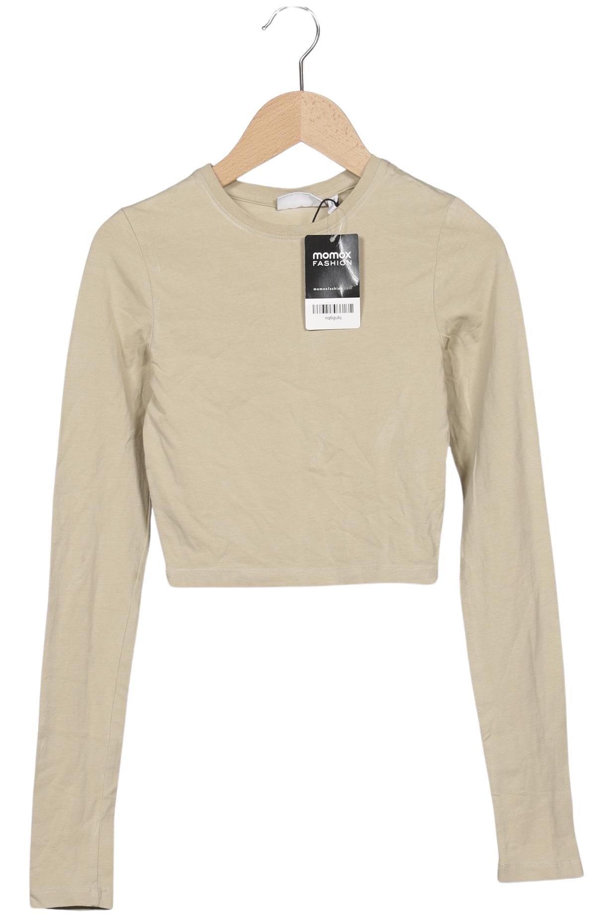 

Weekday Damen Langarmshirt, beige, Gr. 34