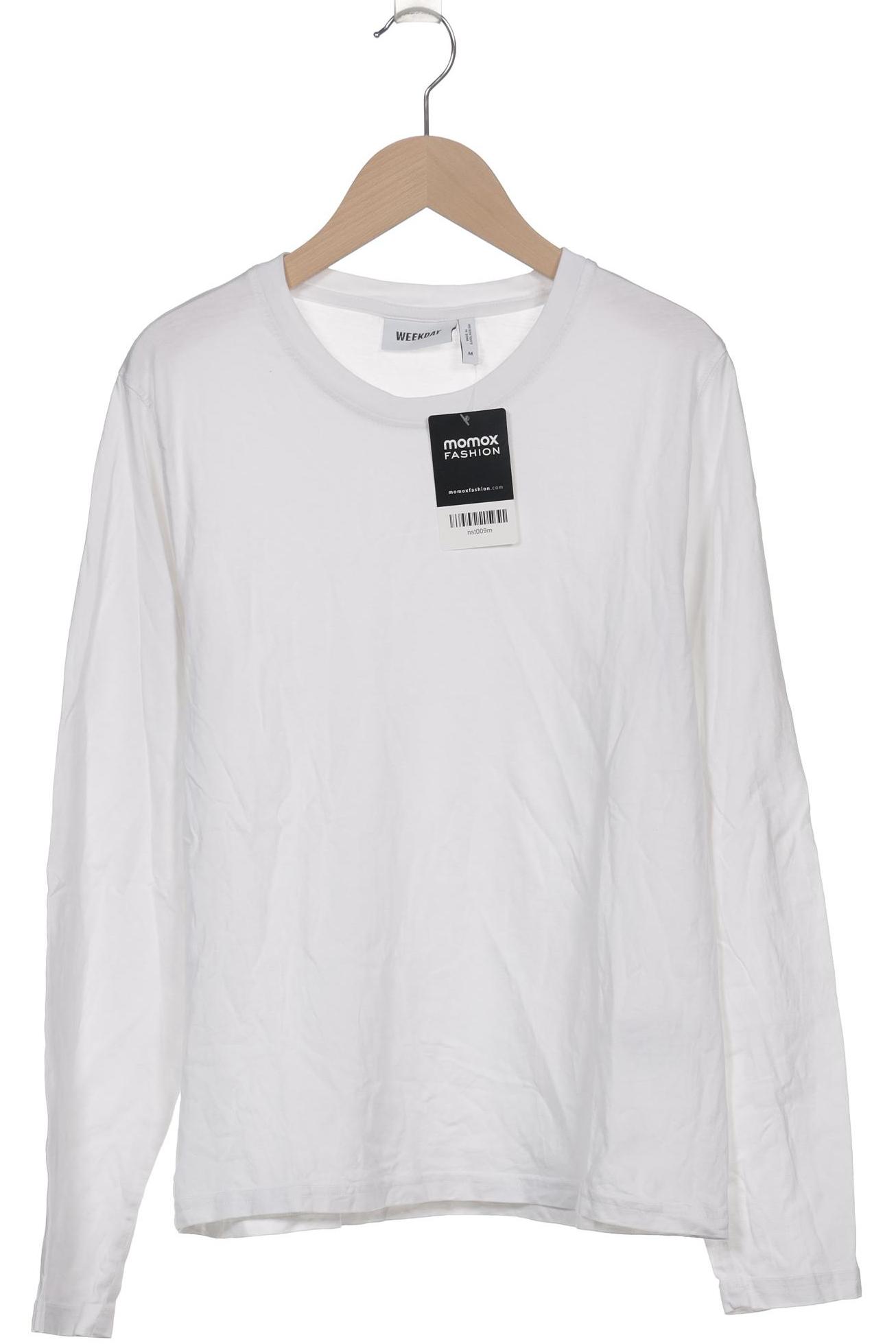 

Weekday Damen Langarmshirt, weiß, Gr. 38