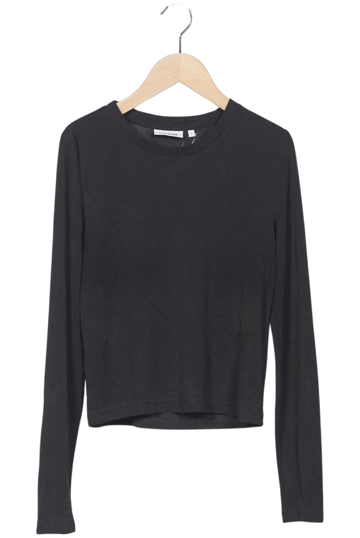 

Weekday Damen Langarmshirt, grau, Gr. 36