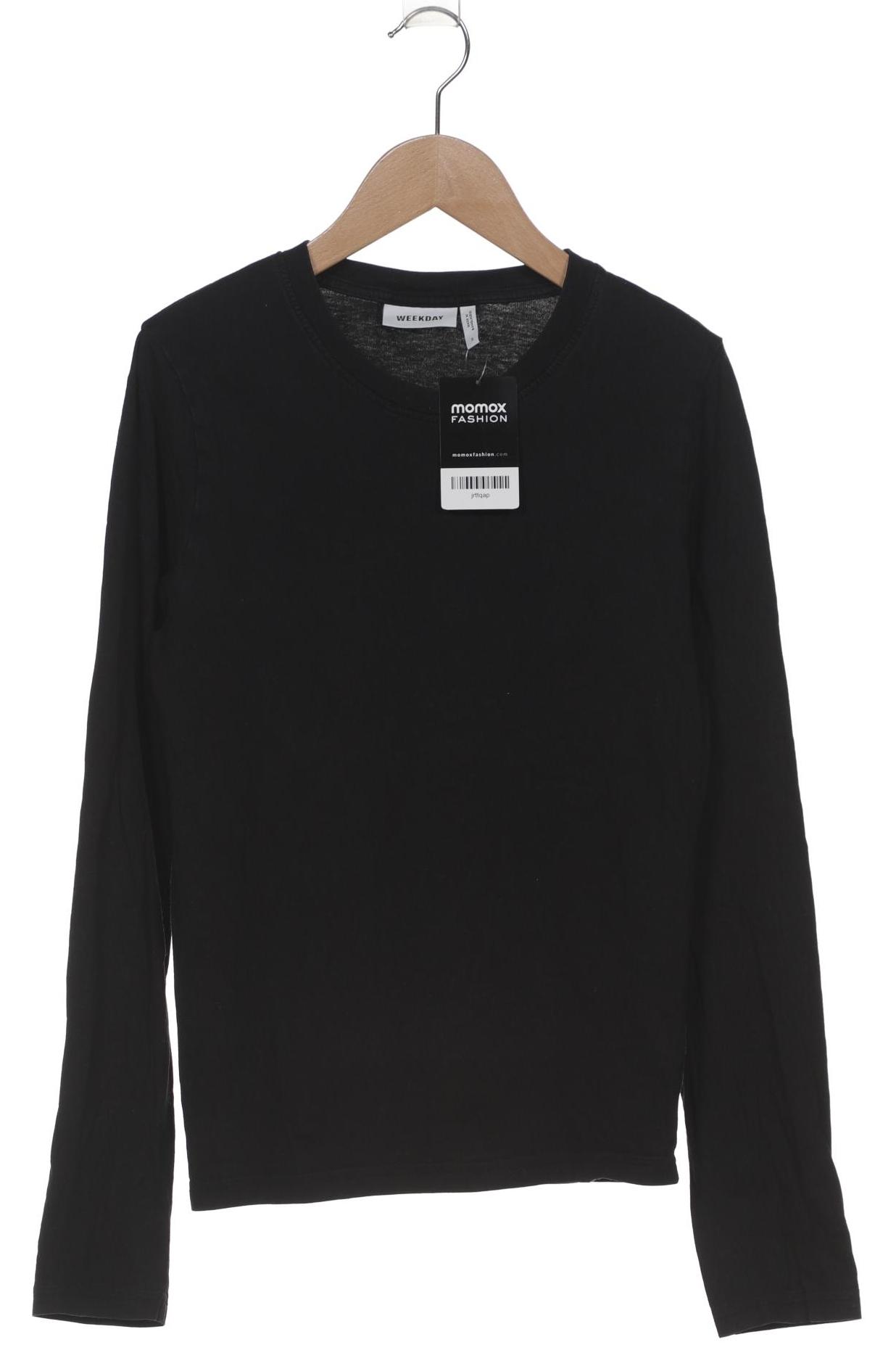 

Weekday Damen Langarmshirt, schwarz, Gr. 36