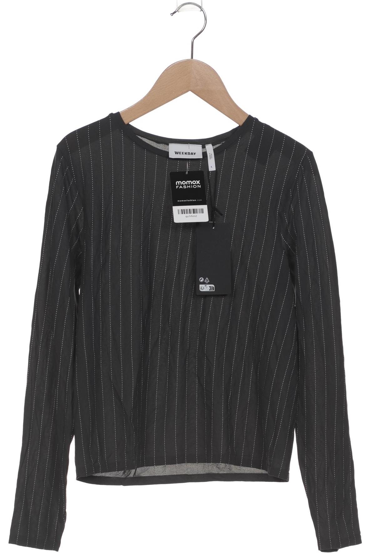 

Weekday Damen Langarmshirt, grau, Gr. 42