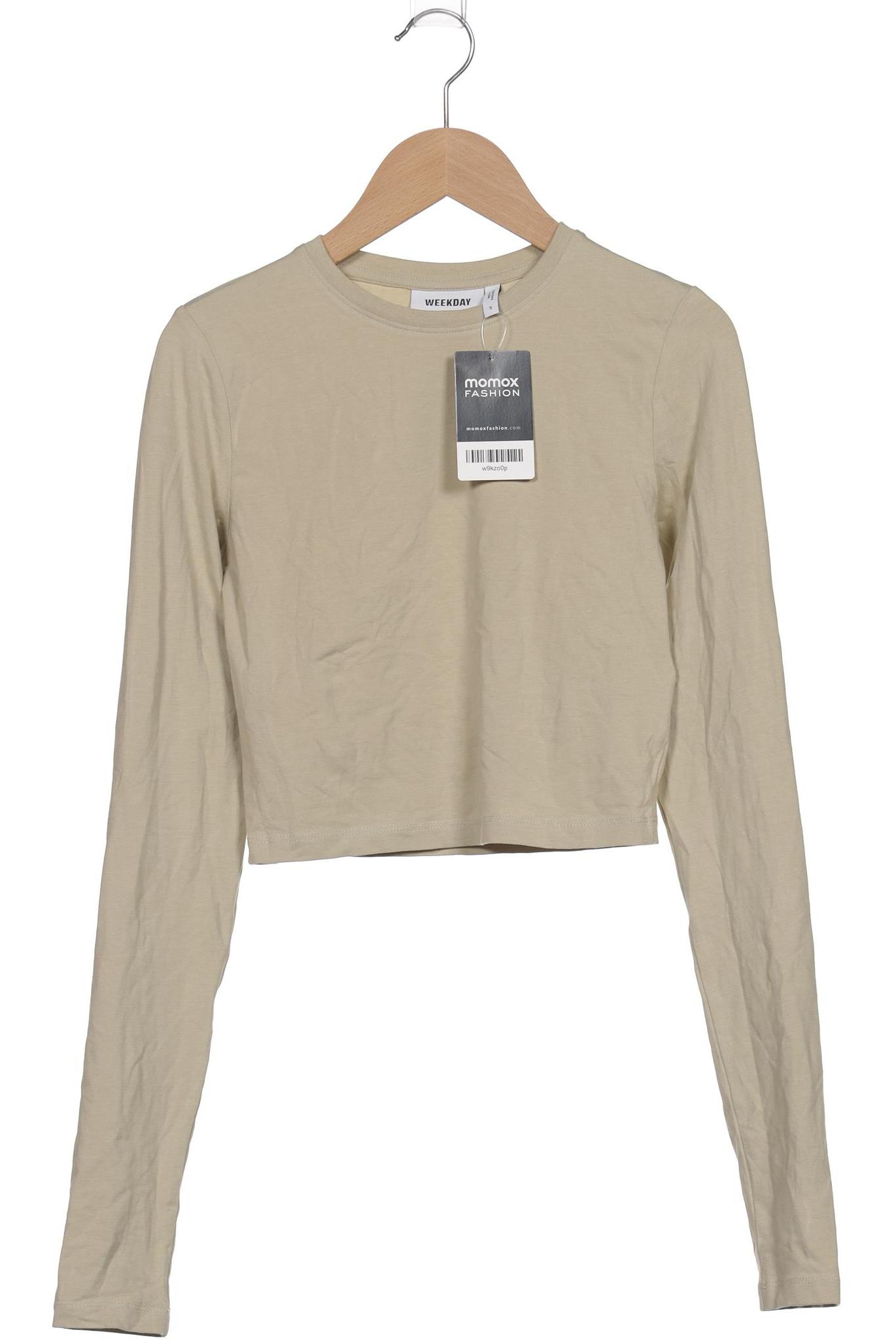

Weekday Damen Langarmshirt, grün, Gr. 36