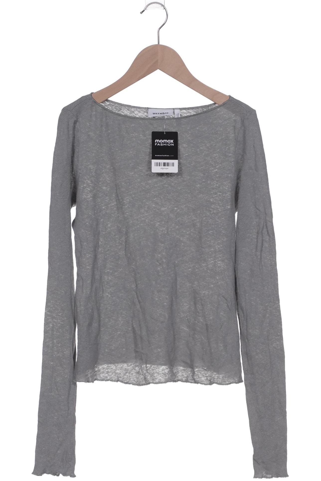 

Weekday Damen Langarmshirt, grün, Gr. 36