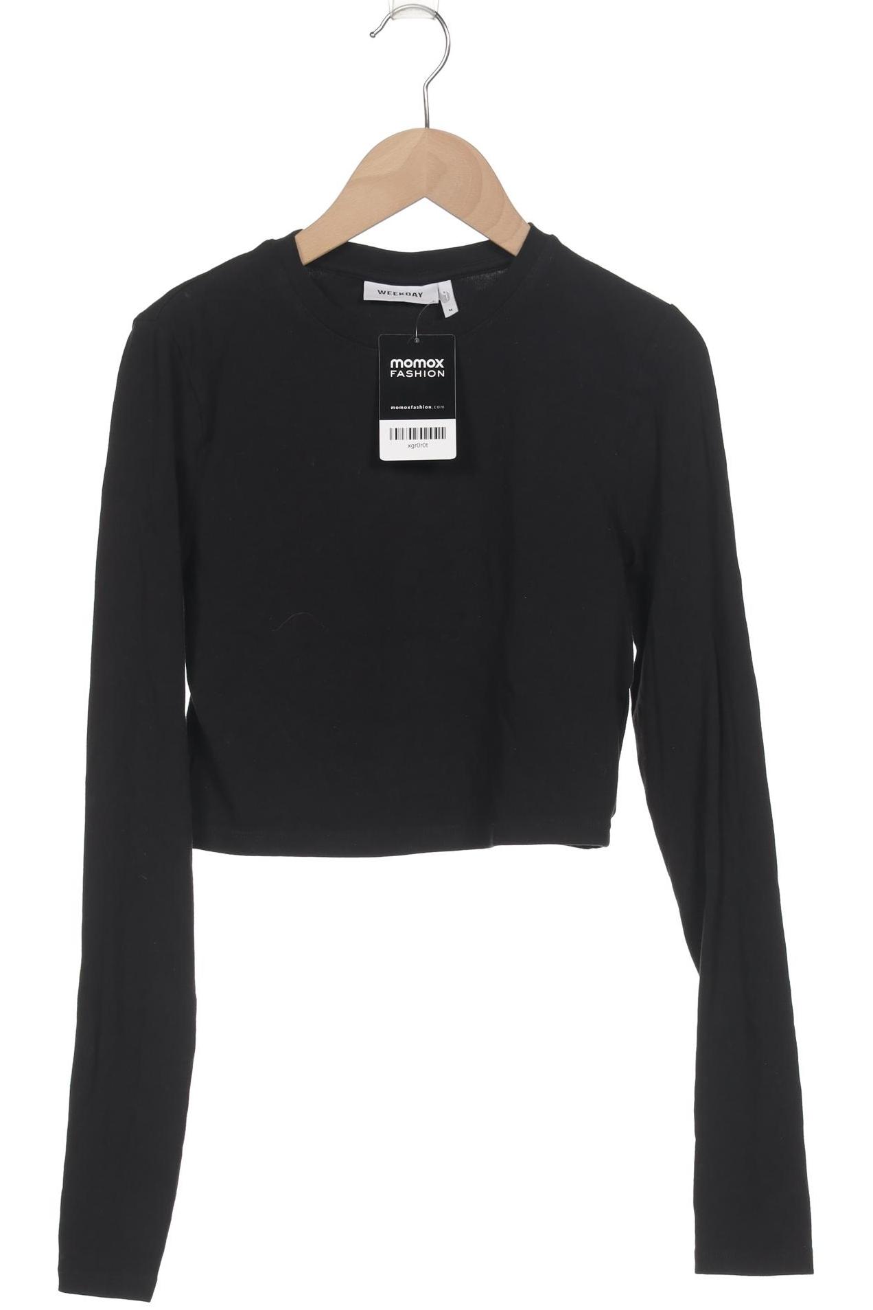 

Weekday Damen Langarmshirt, schwarz, Gr. 38