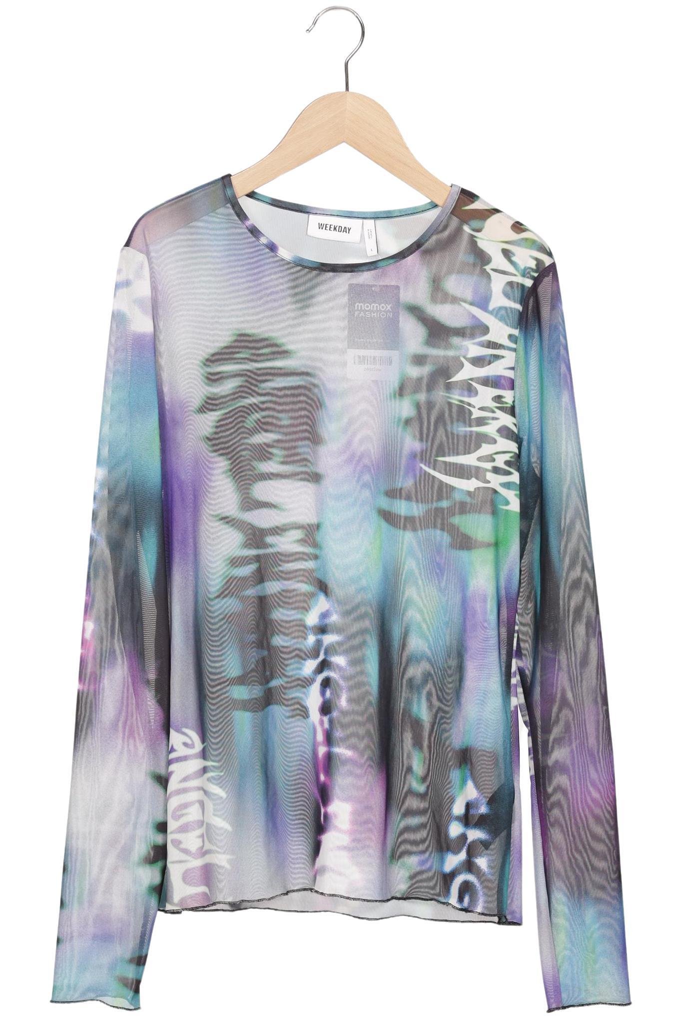 

Weekday Damen Langarmshirt, mehrfarbig, Gr. 42