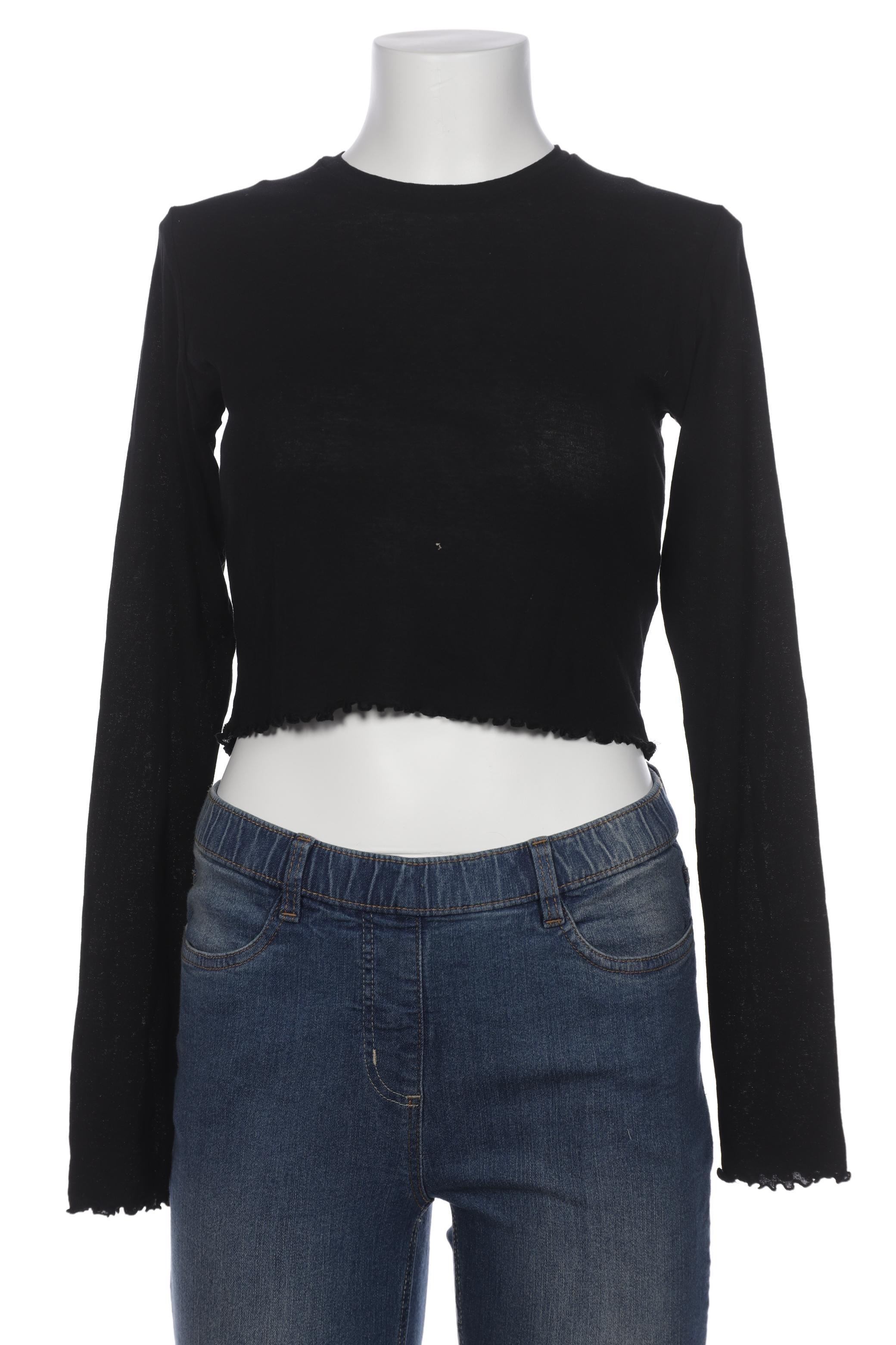 

Weekday Damen Langarmshirt, schwarz, Gr. 38