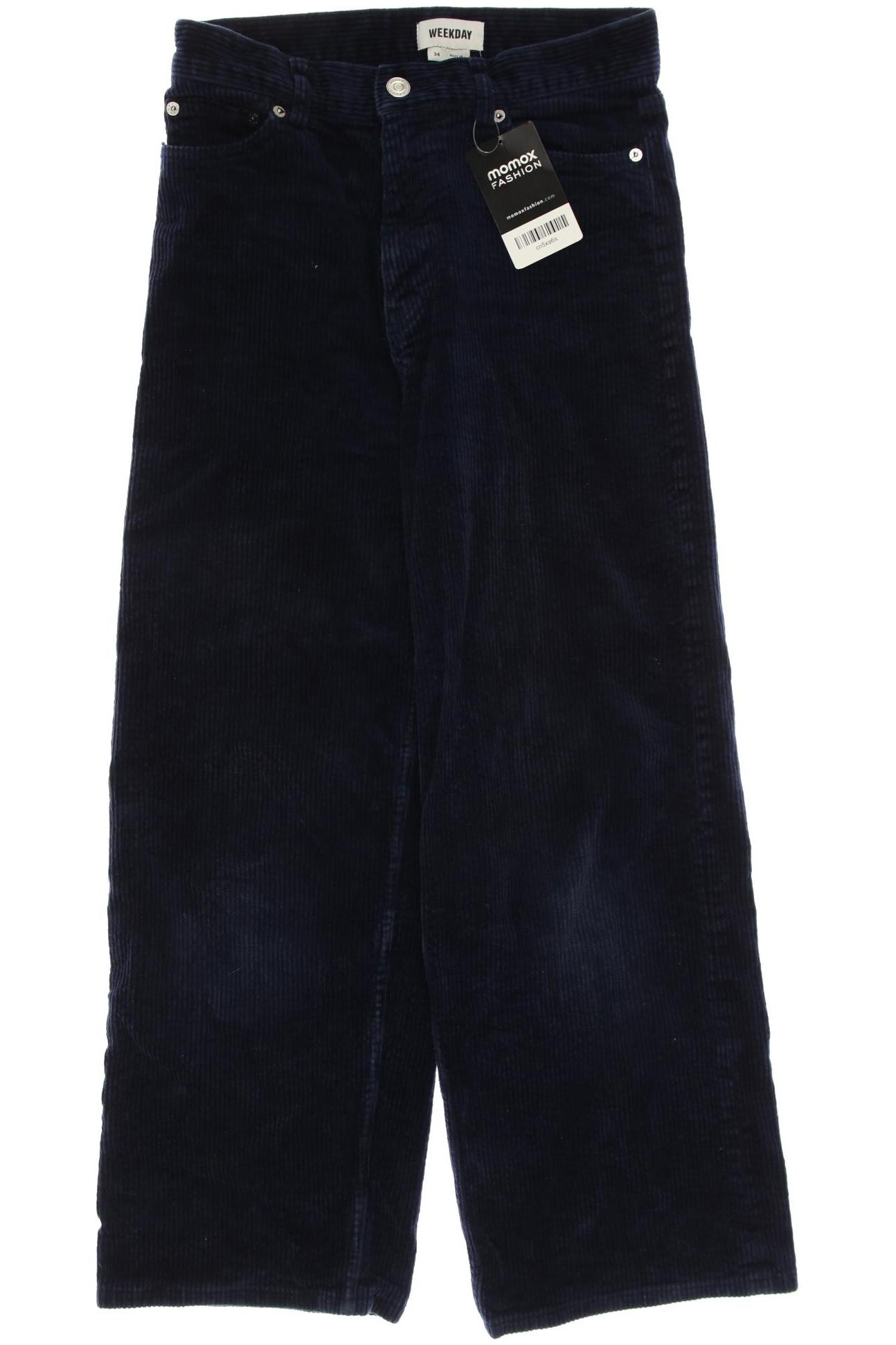 

Weekday Damen Stoffhose, marineblau
