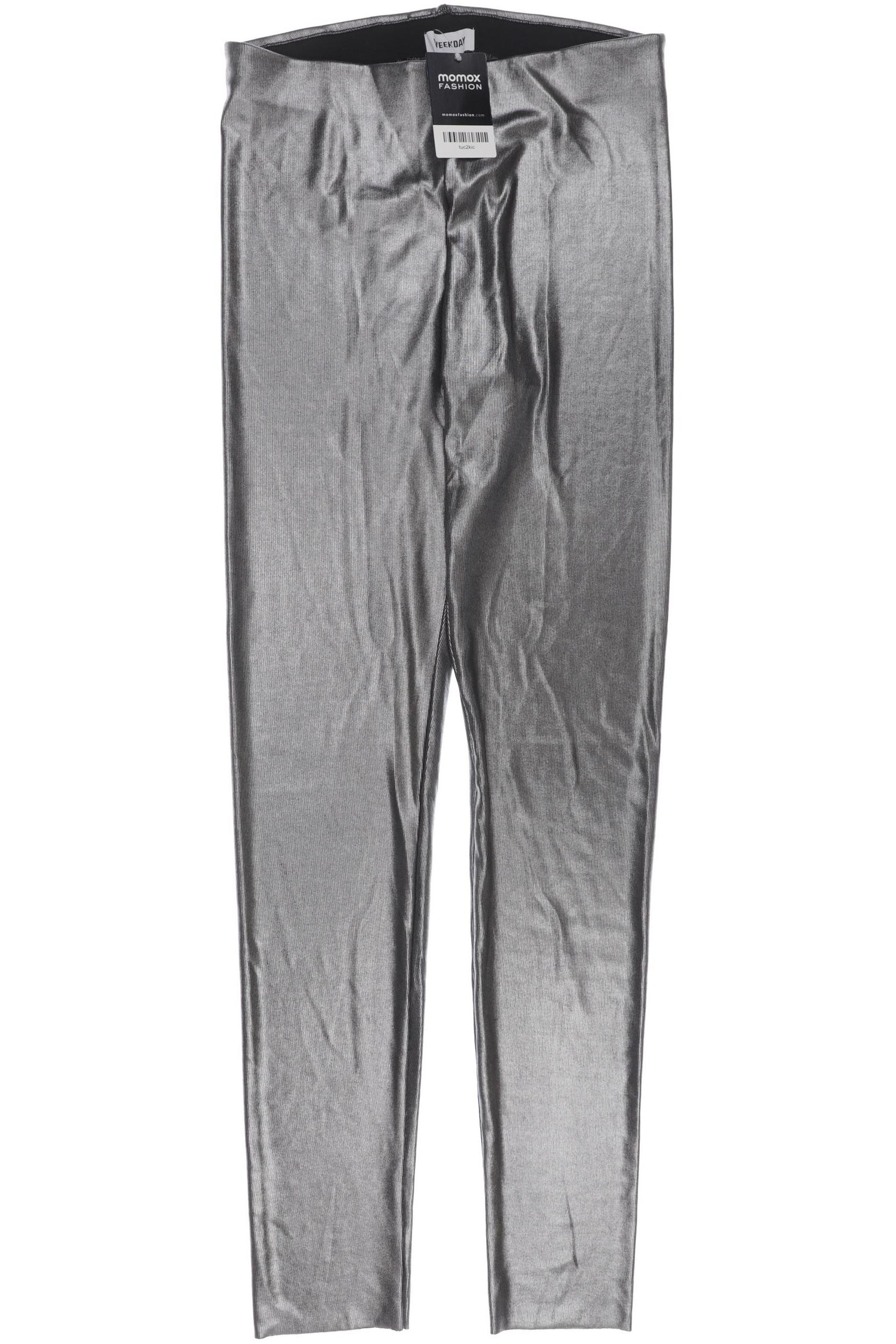 

Weekday Damen Stoffhose, silber, Gr. 0