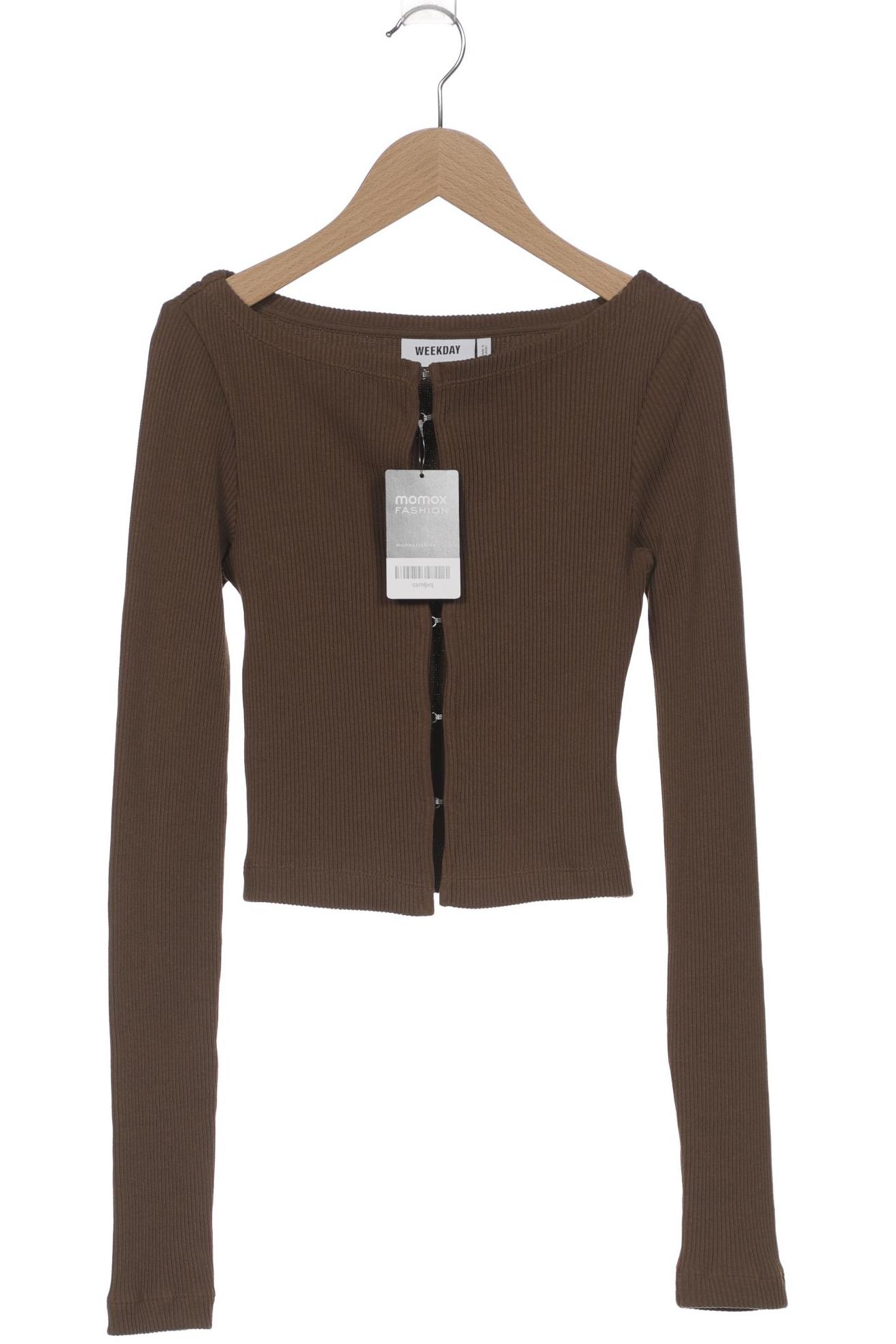 

Weekday Damen Strickjacke, braun, Gr. 34