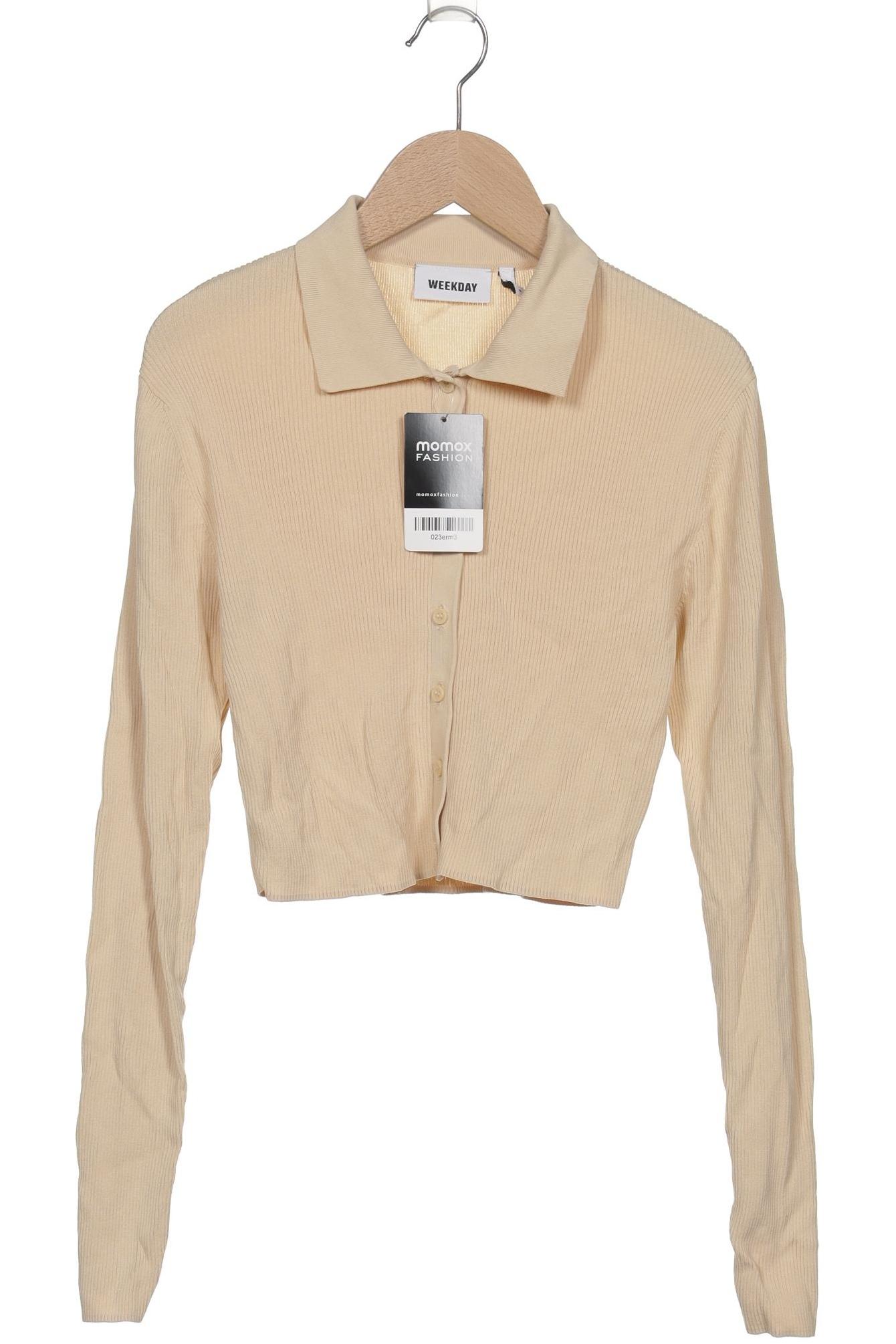 

Weekday Damen Strickjacke, beige, Gr. 36