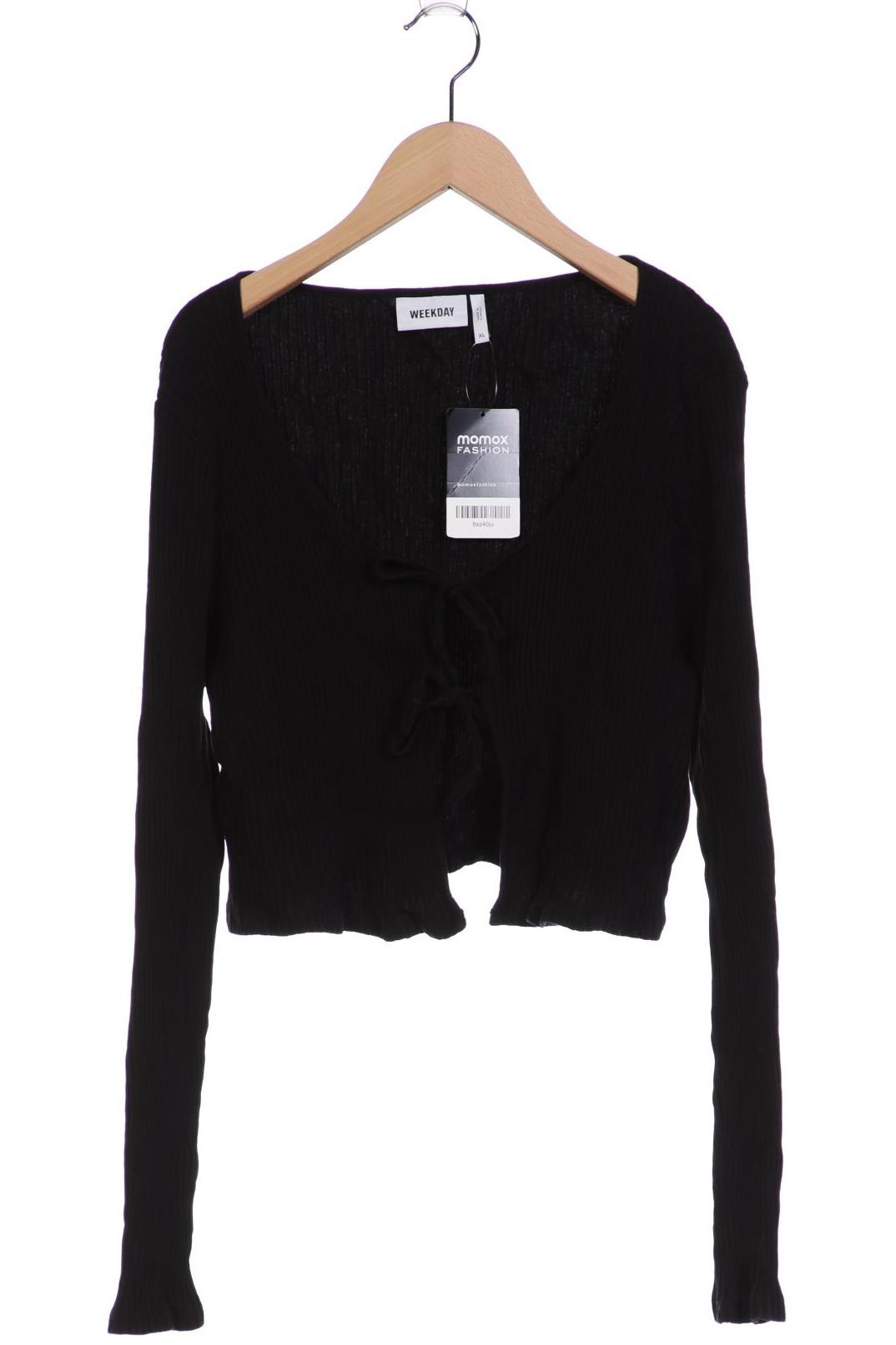 

Weekday Damen Strickjacke, schwarz
