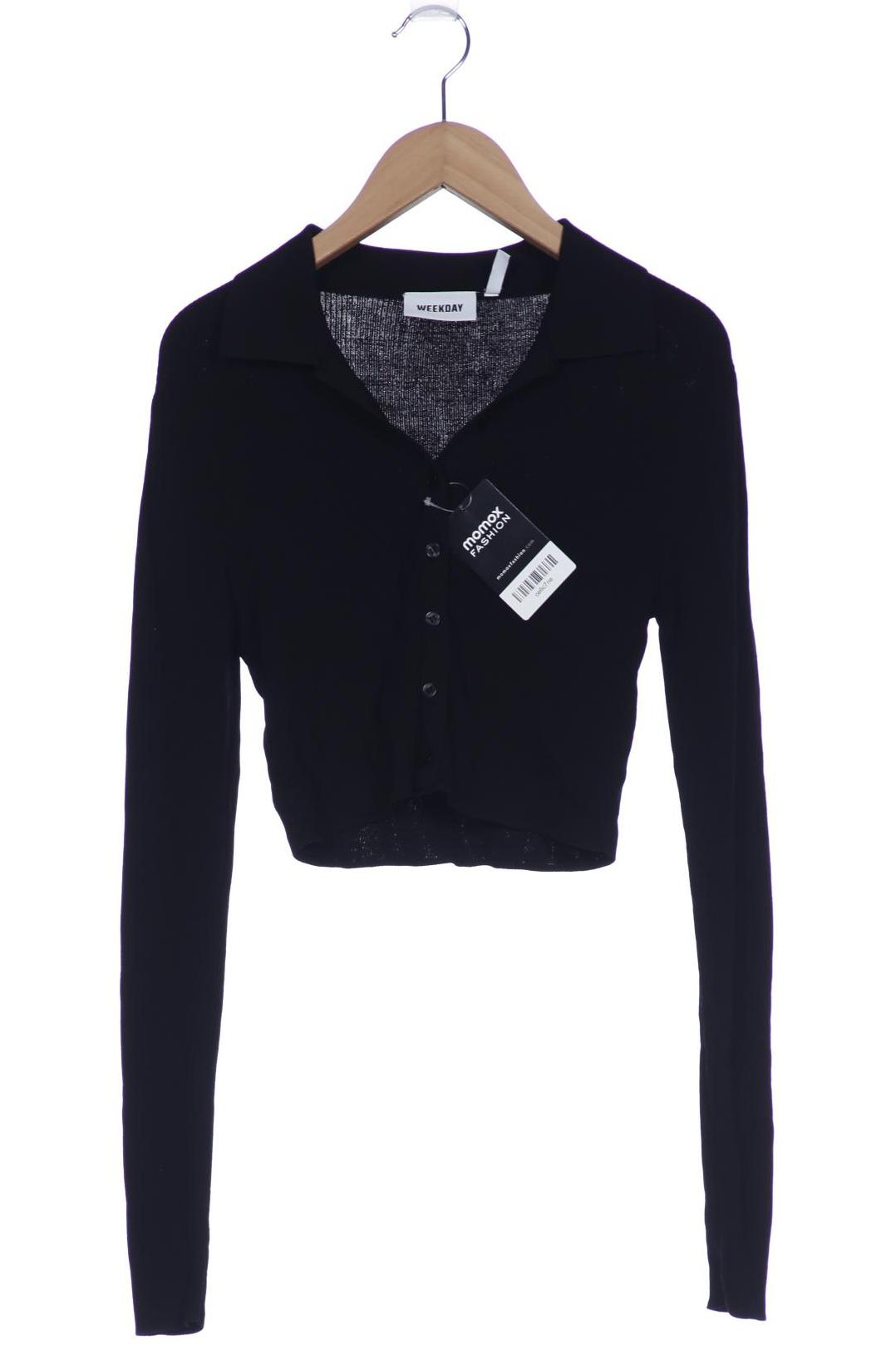 

Weekday Damen Strickjacke, schwarz