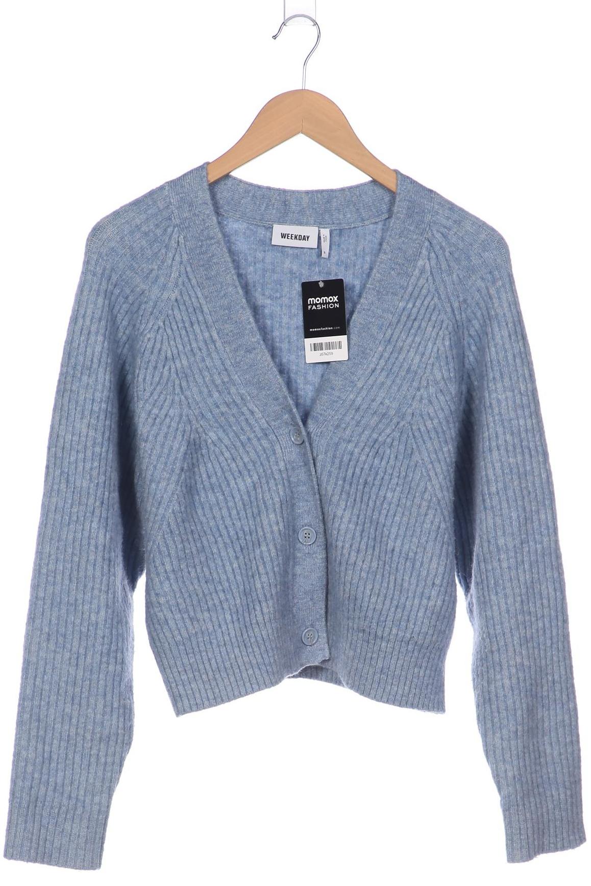 

Weekday Damen Strickjacke, blau, Gr. 36