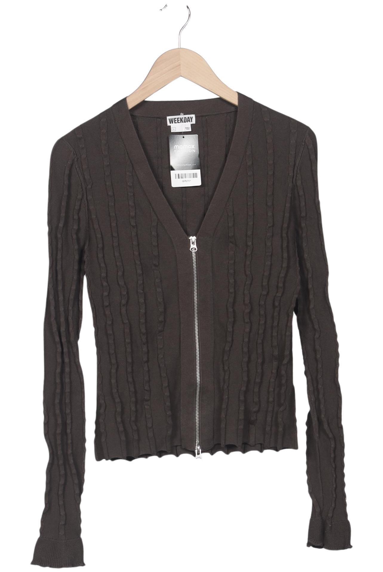 

Weekday Damen Strickjacke, braun, Gr. 42