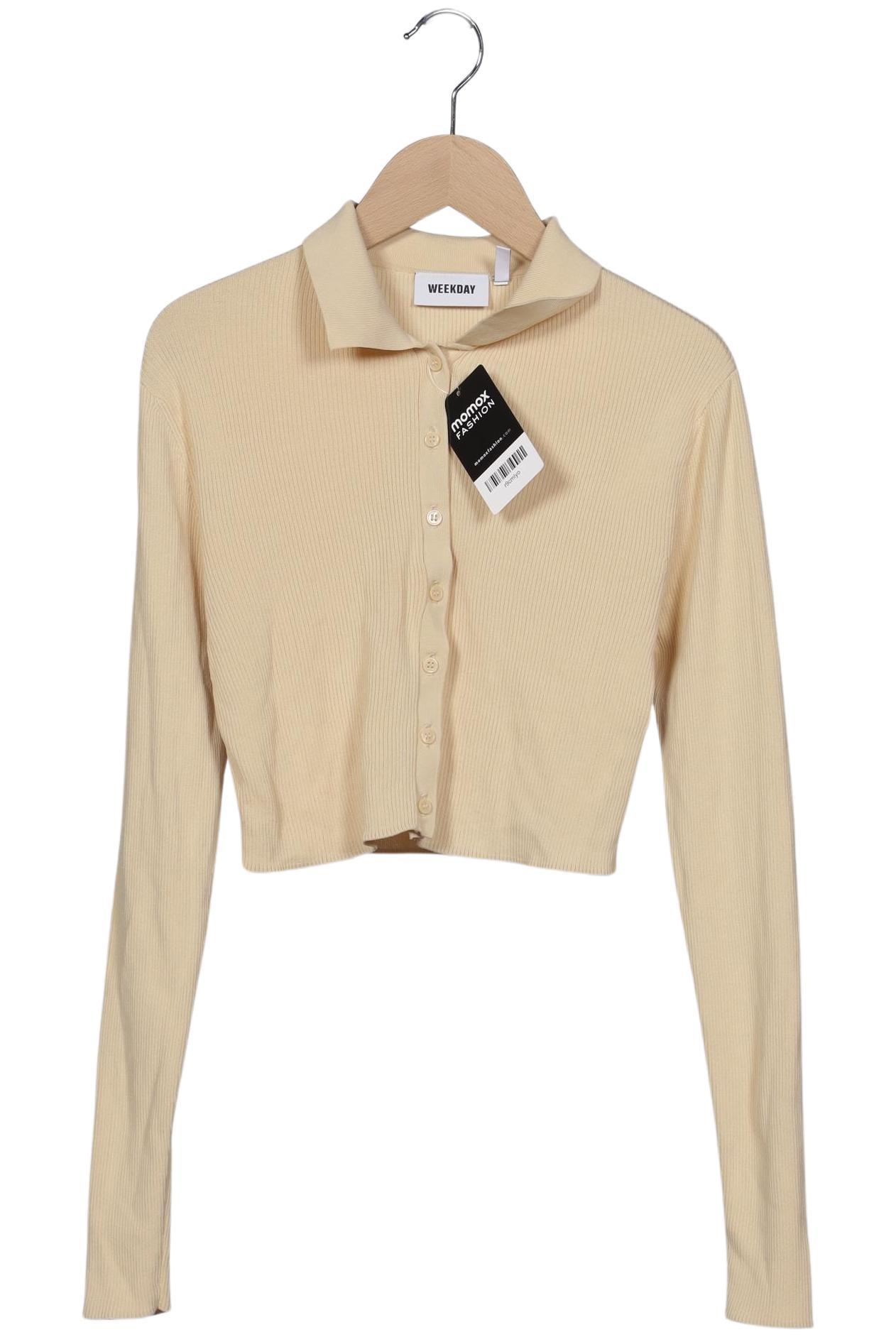 

Weekday Damen Strickjacke, beige, Gr. 36