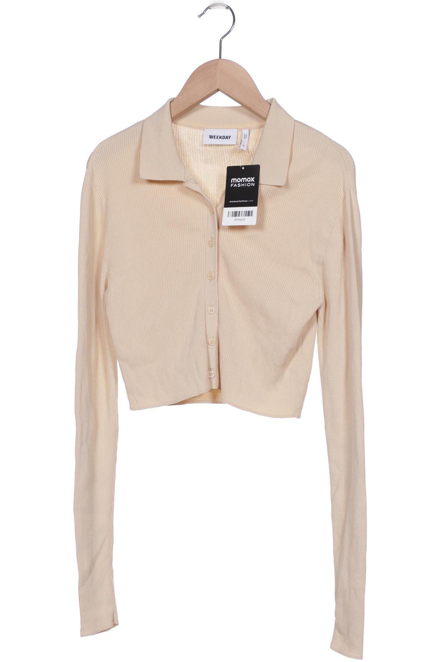 

Weekday Damen Strickjacke, beige, Gr. 36