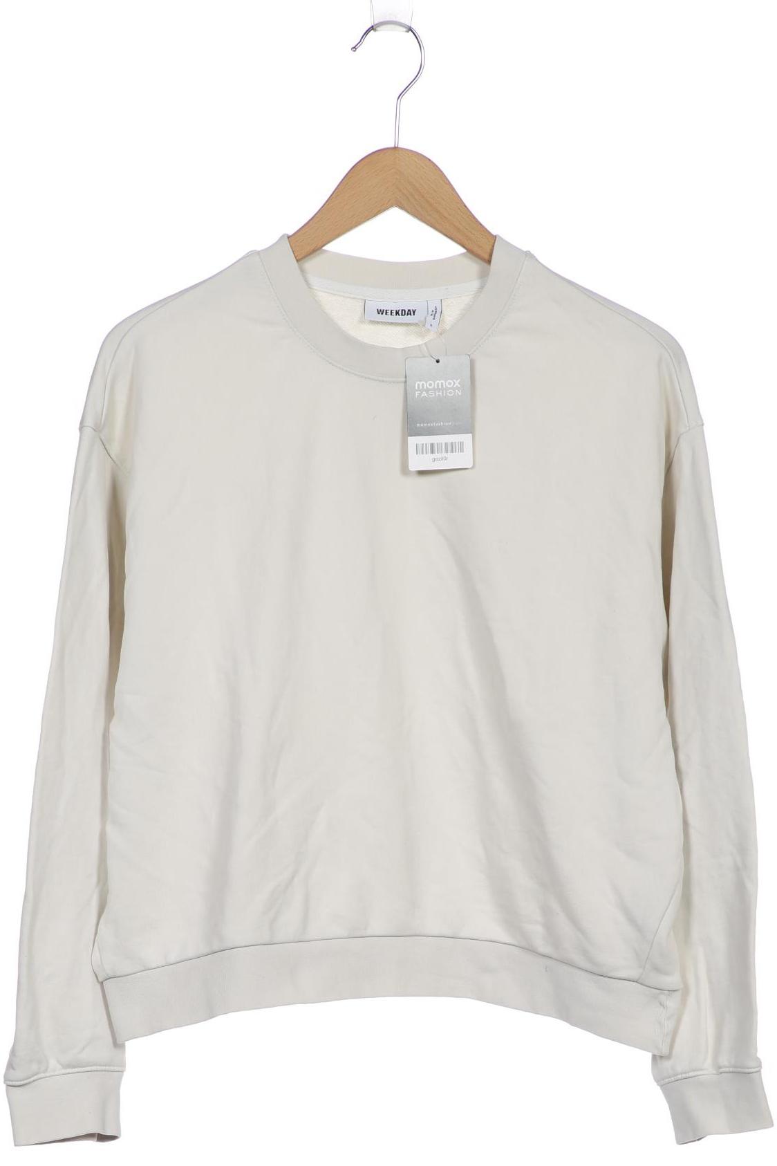 

Weekday Damen Sweatshirt, cremeweiß
