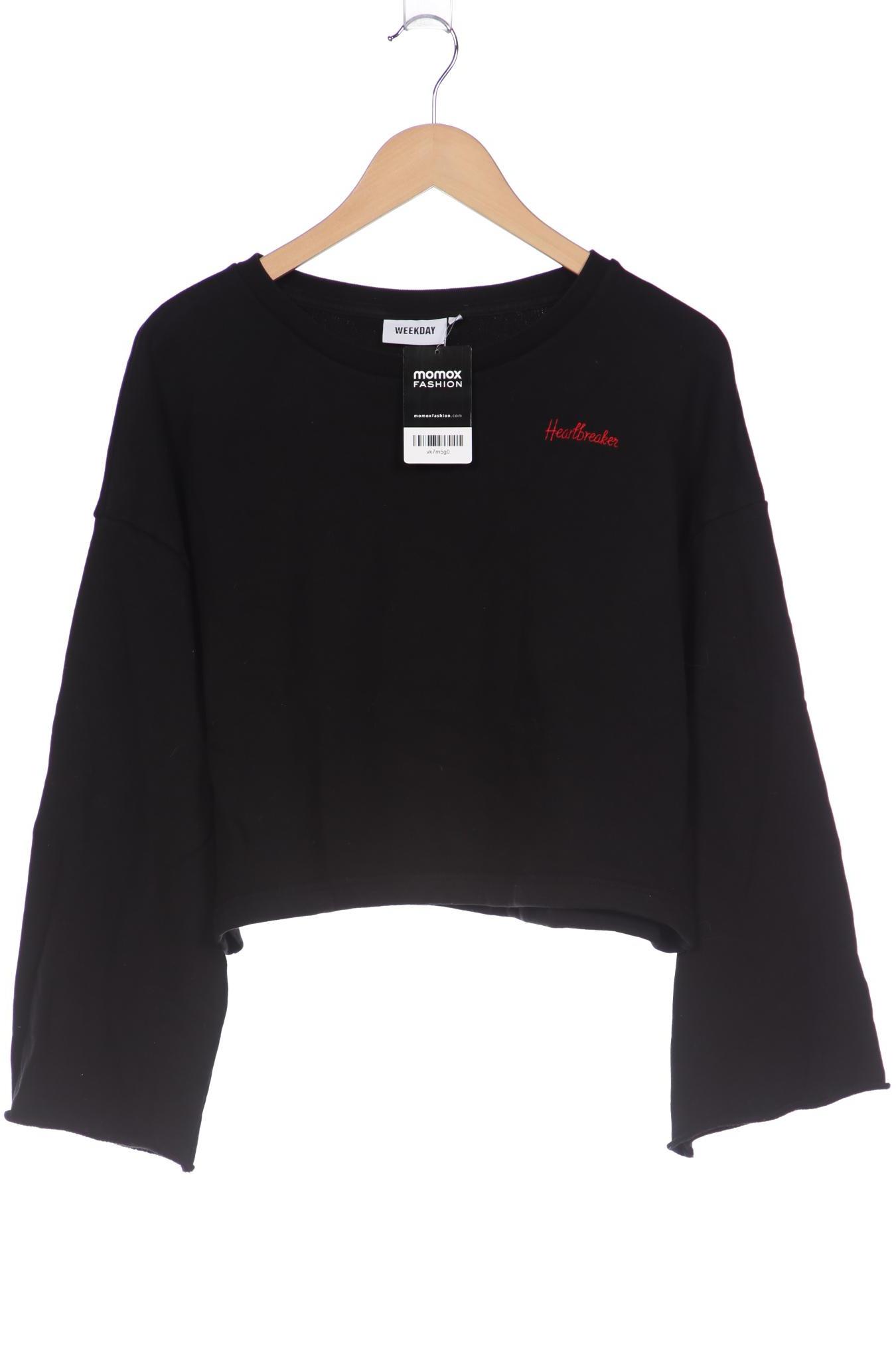 

Weekday Damen Sweatshirt, schwarz