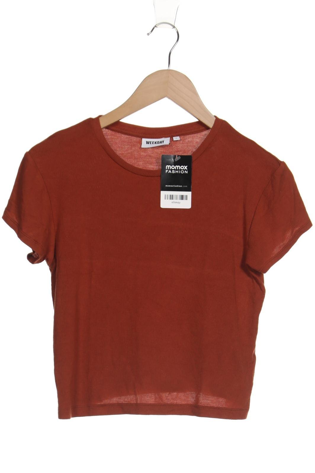 

Weekday Damen T-Shirt, braun, Gr. 36