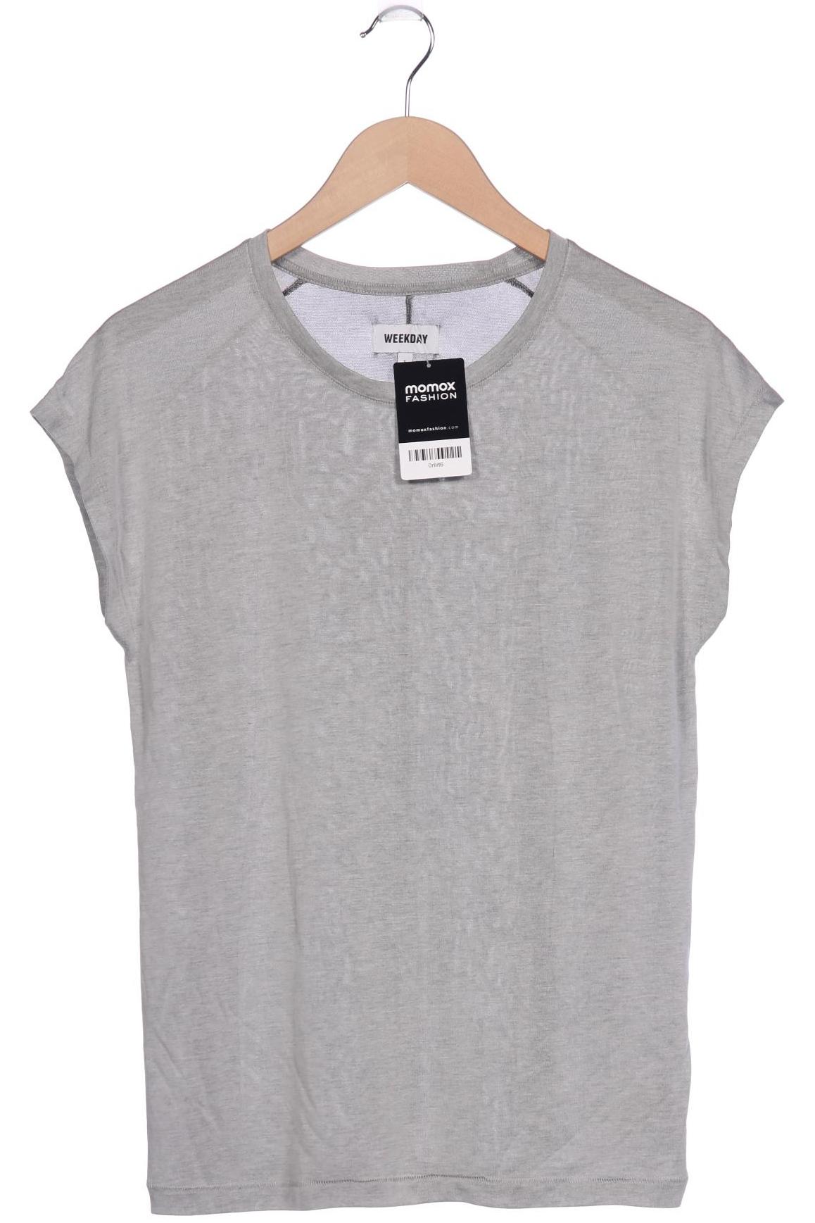 

Weekday Damen T-Shirt, grau, Gr. 36