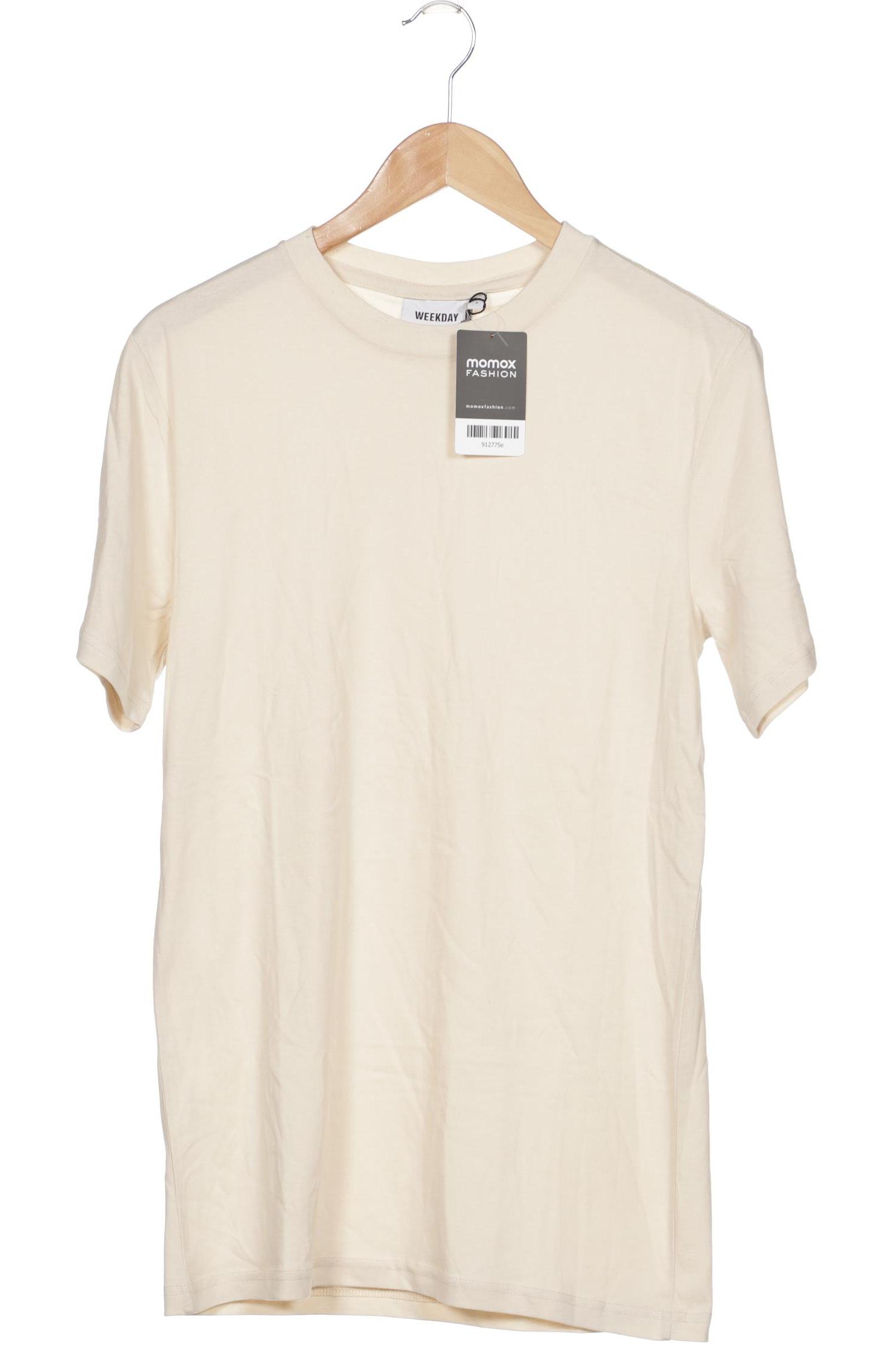 

Weekday Damen T-Shirt, beige, Gr. 36