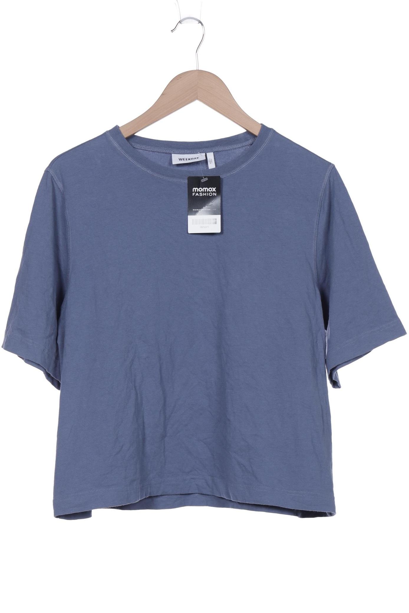 

Weekday Damen T-Shirt, blau, Gr. 38