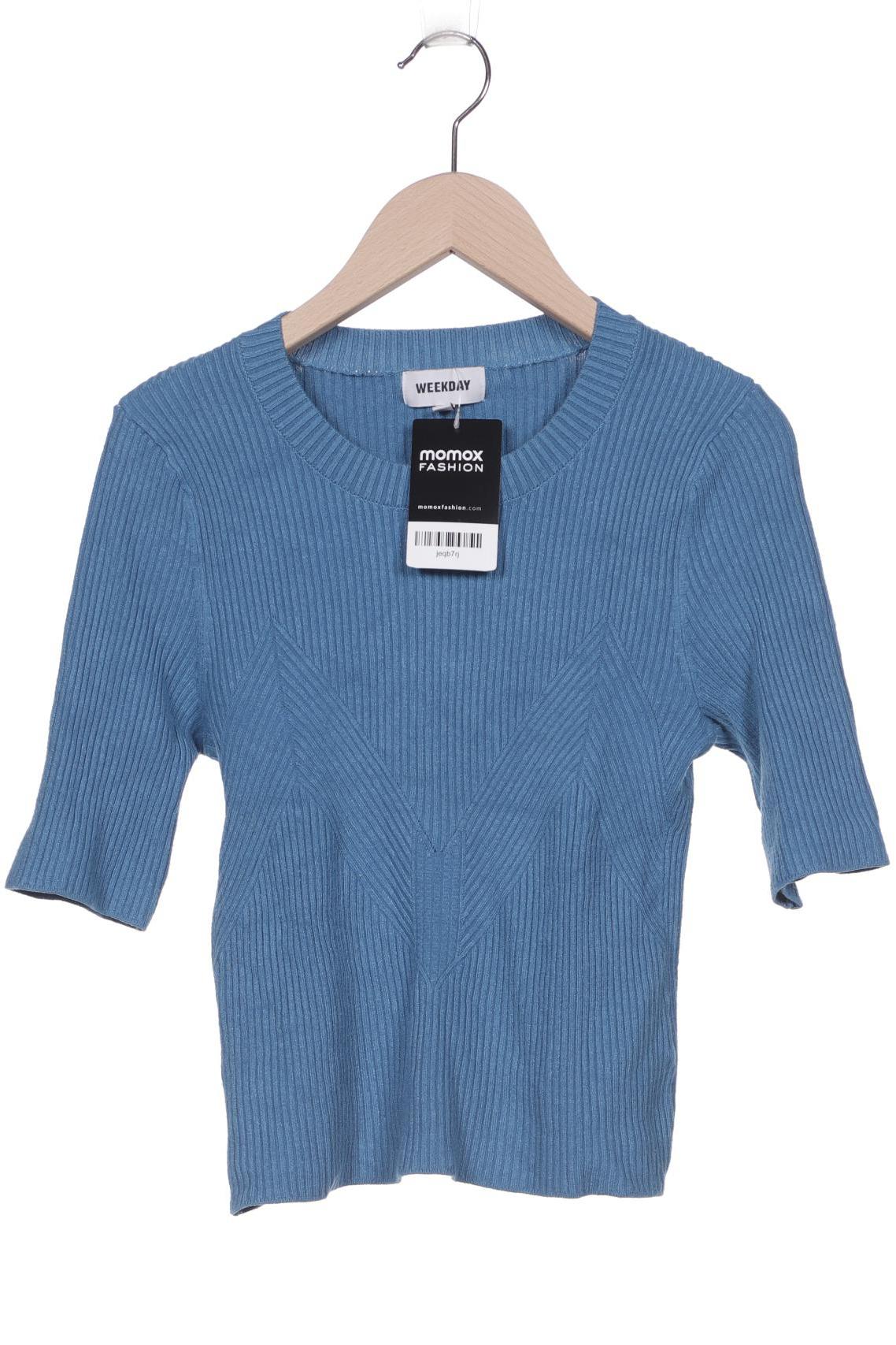 

Weekday Damen T-Shirt, blau, Gr. 34