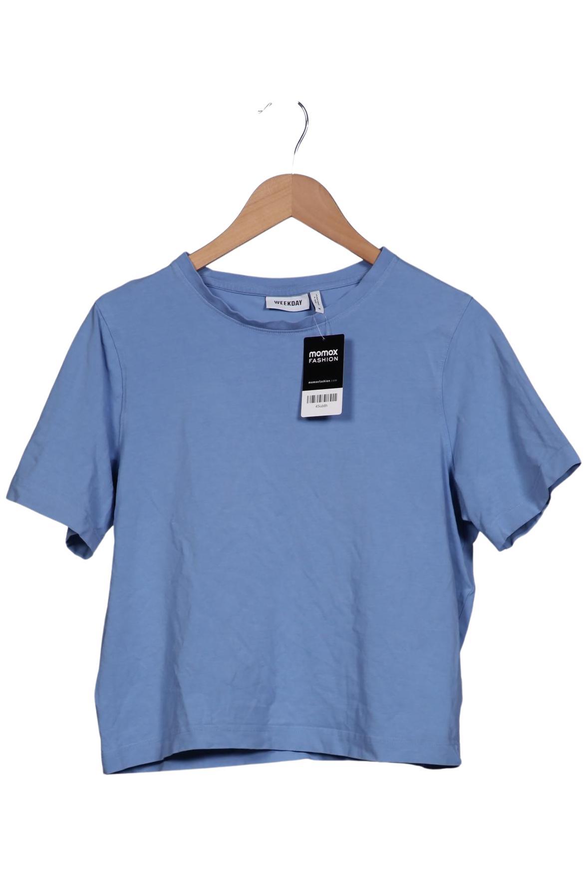 

Weekday Damen T-Shirt, blau, Gr. 38