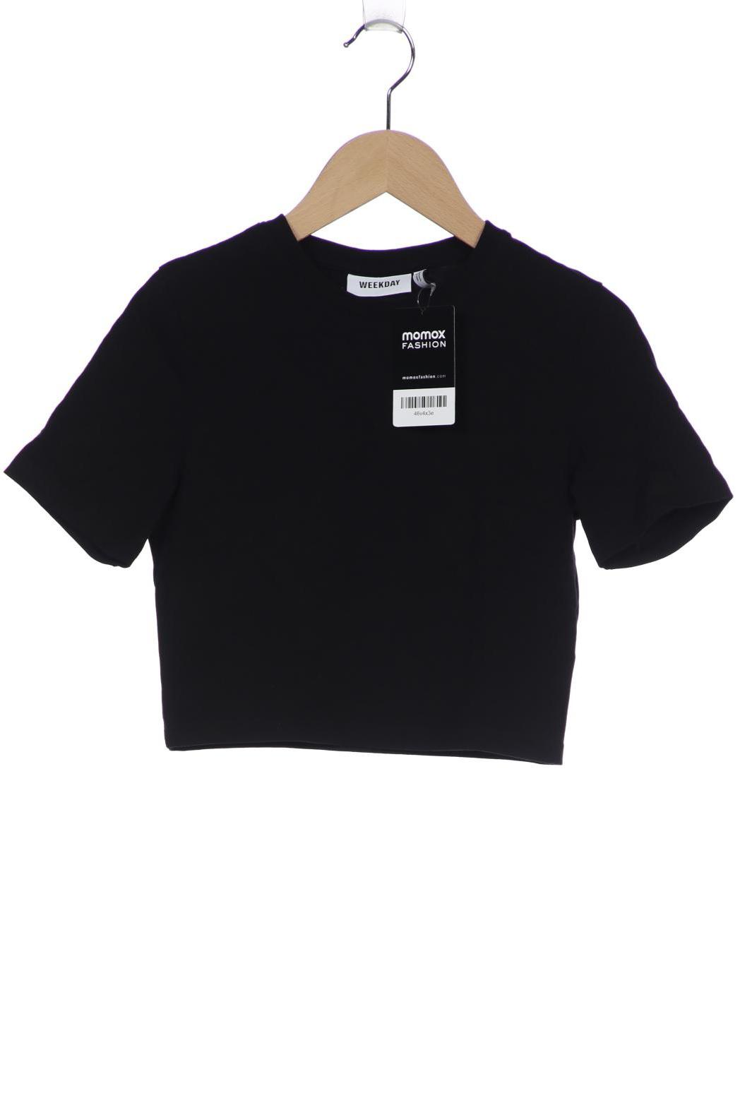 

Weekday Damen T-Shirt, schwarz