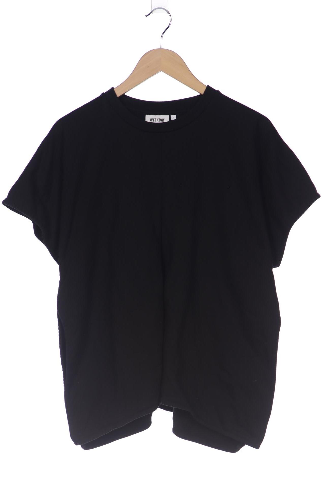 

Weekday Damen T-Shirt, schwarz, Gr. 34