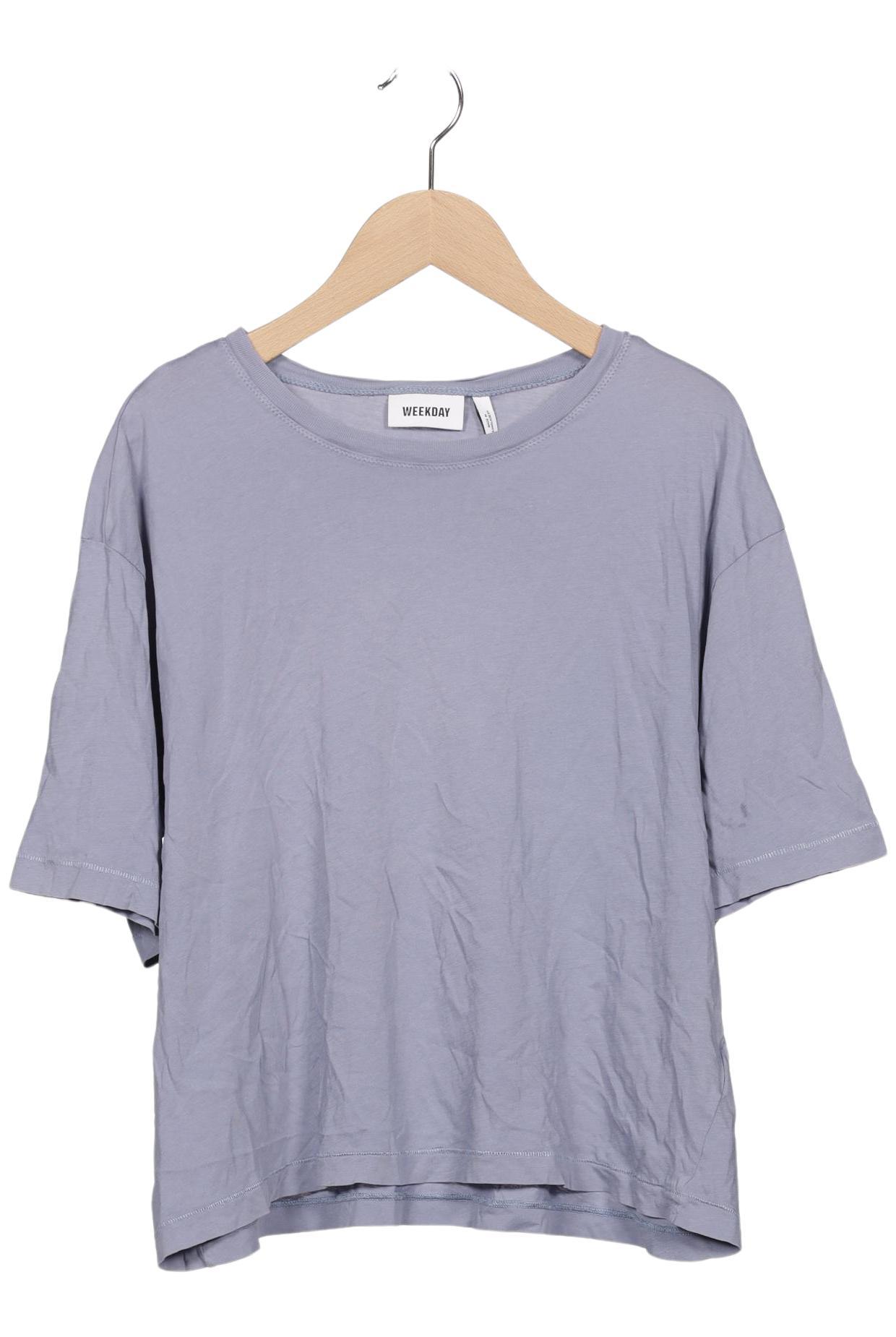 

Weekday Damen T-Shirt, hellblau, Gr. 36