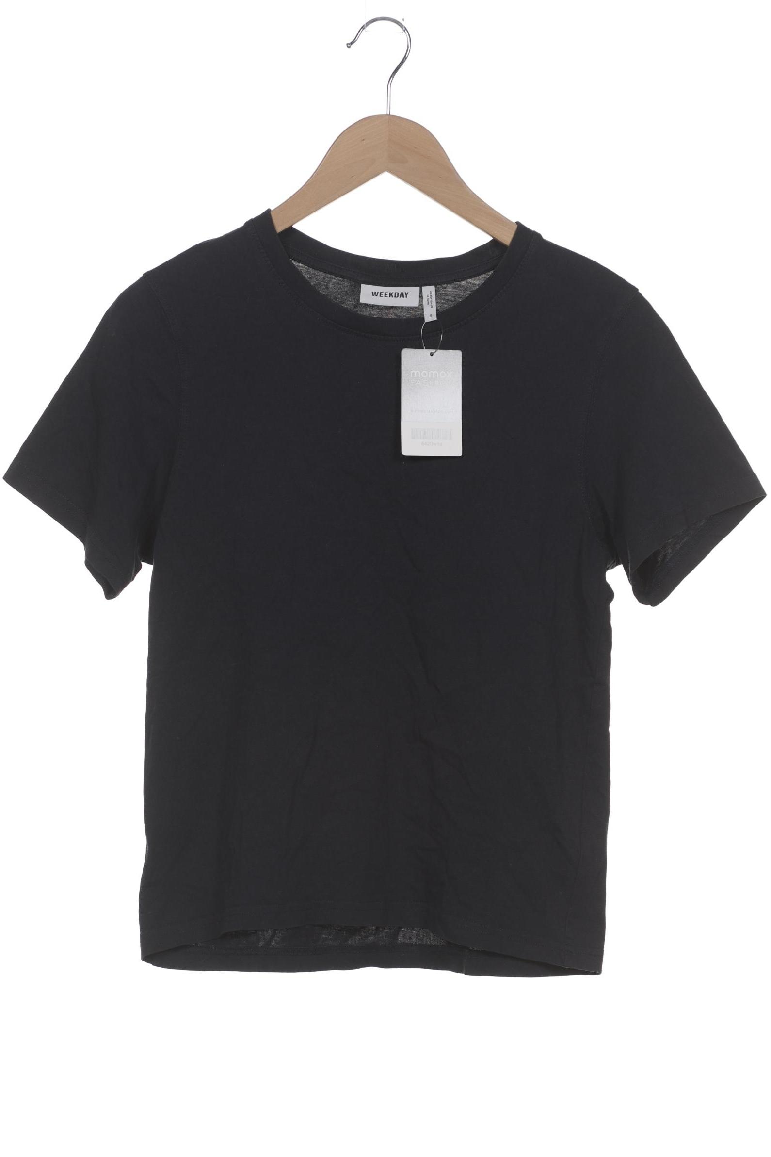 

Weekday Damen T-Shirt, marineblau, Gr. 36