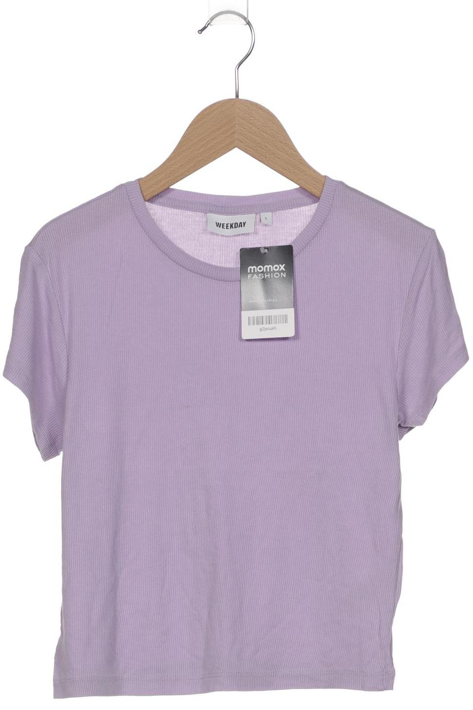 

Weekday Damen T-Shirt, flieder, Gr. 36