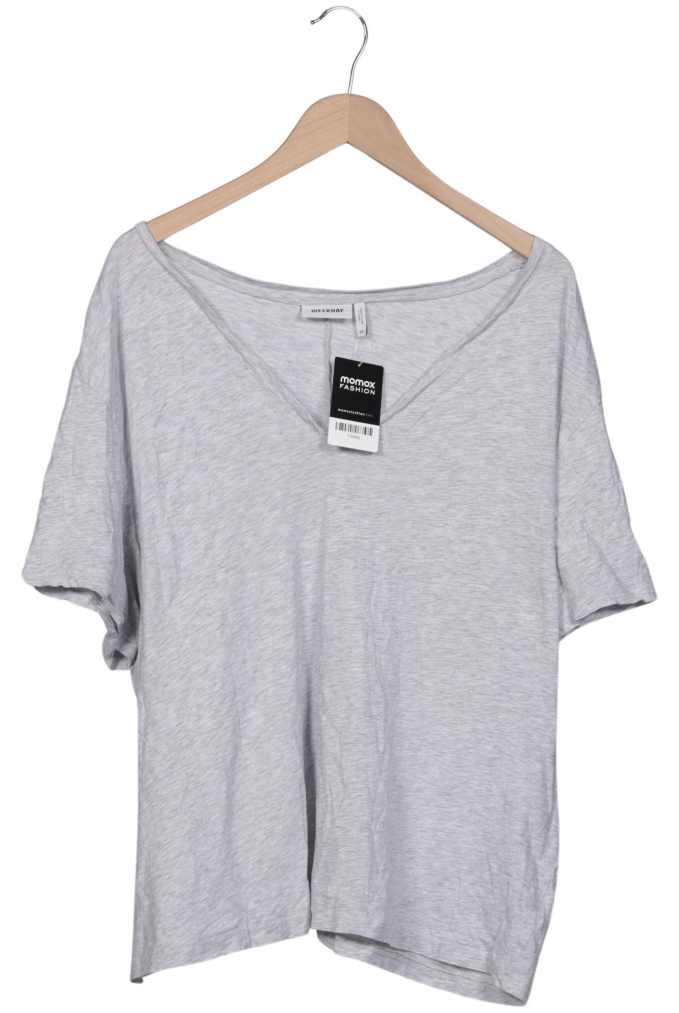 

Weekday Damen T-Shirt, grau, Gr. 48